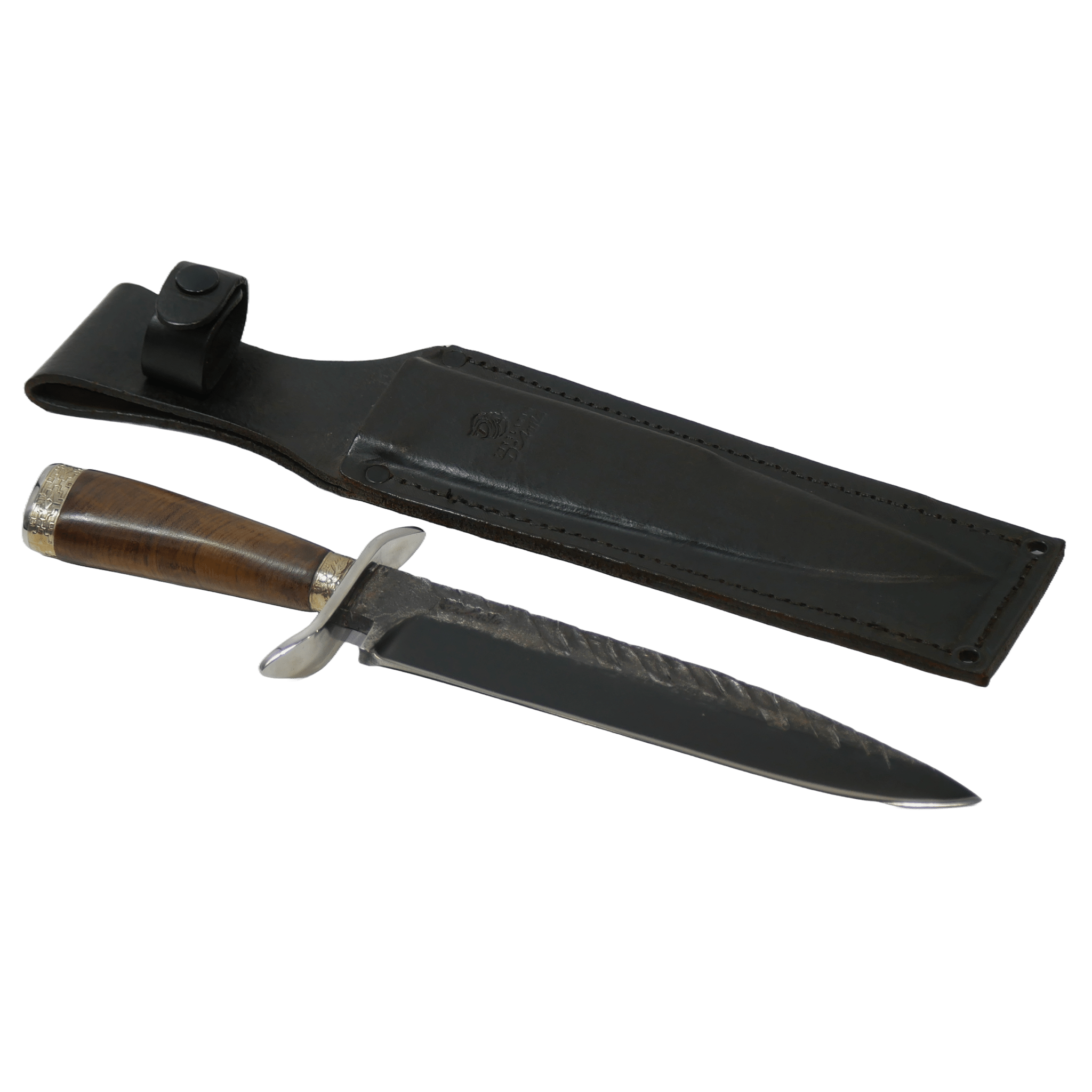 Bowie Adventure 8" Knife in Carbon Steel 5160, Wooden Handle - D'Avila Knives camping knife by D'Avila Australia