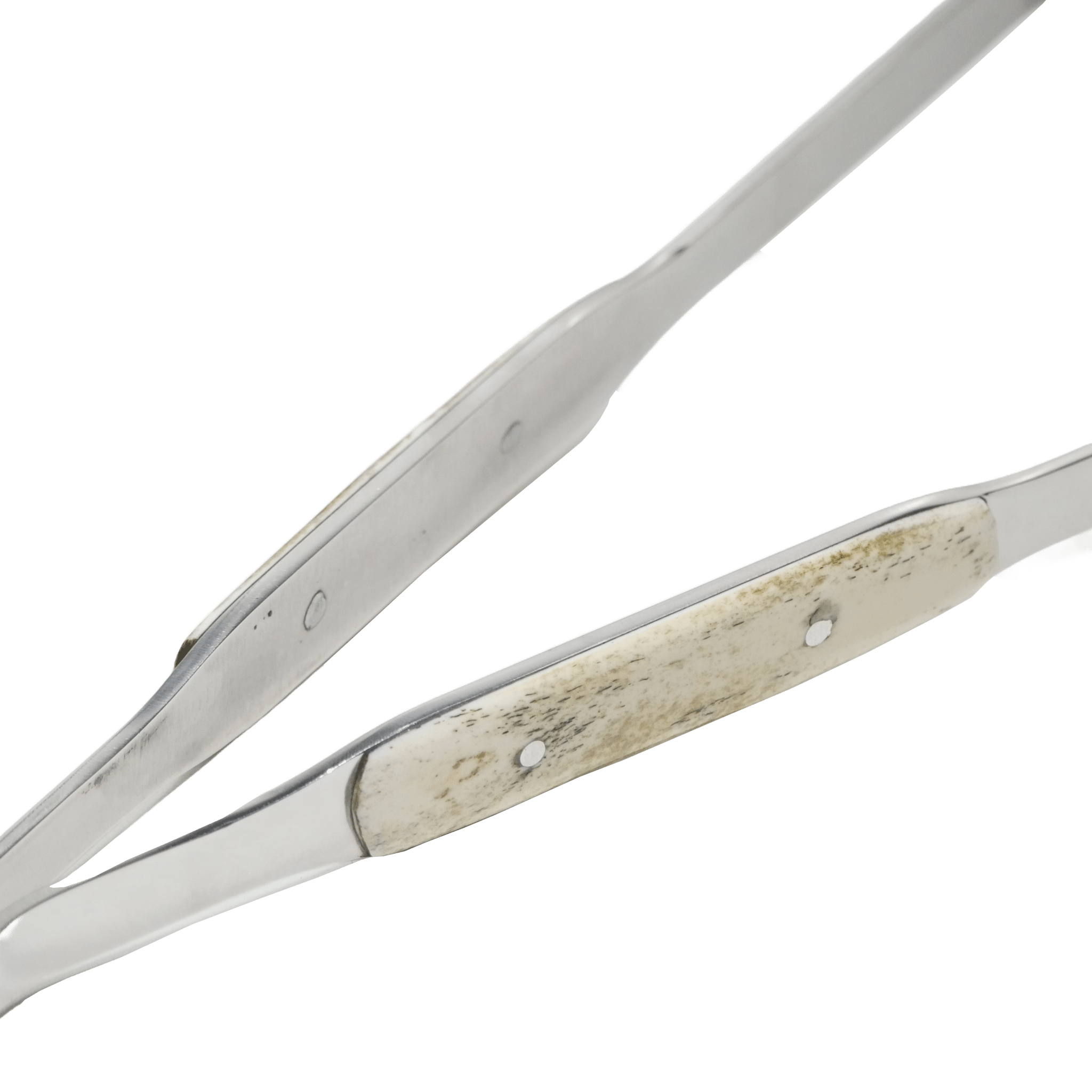 D'Avila Accessories - BBQ Tongs in Stainless Steel 420 with Fossilized Bone Handle - Handcrafted camping knife by D'Avila Australia