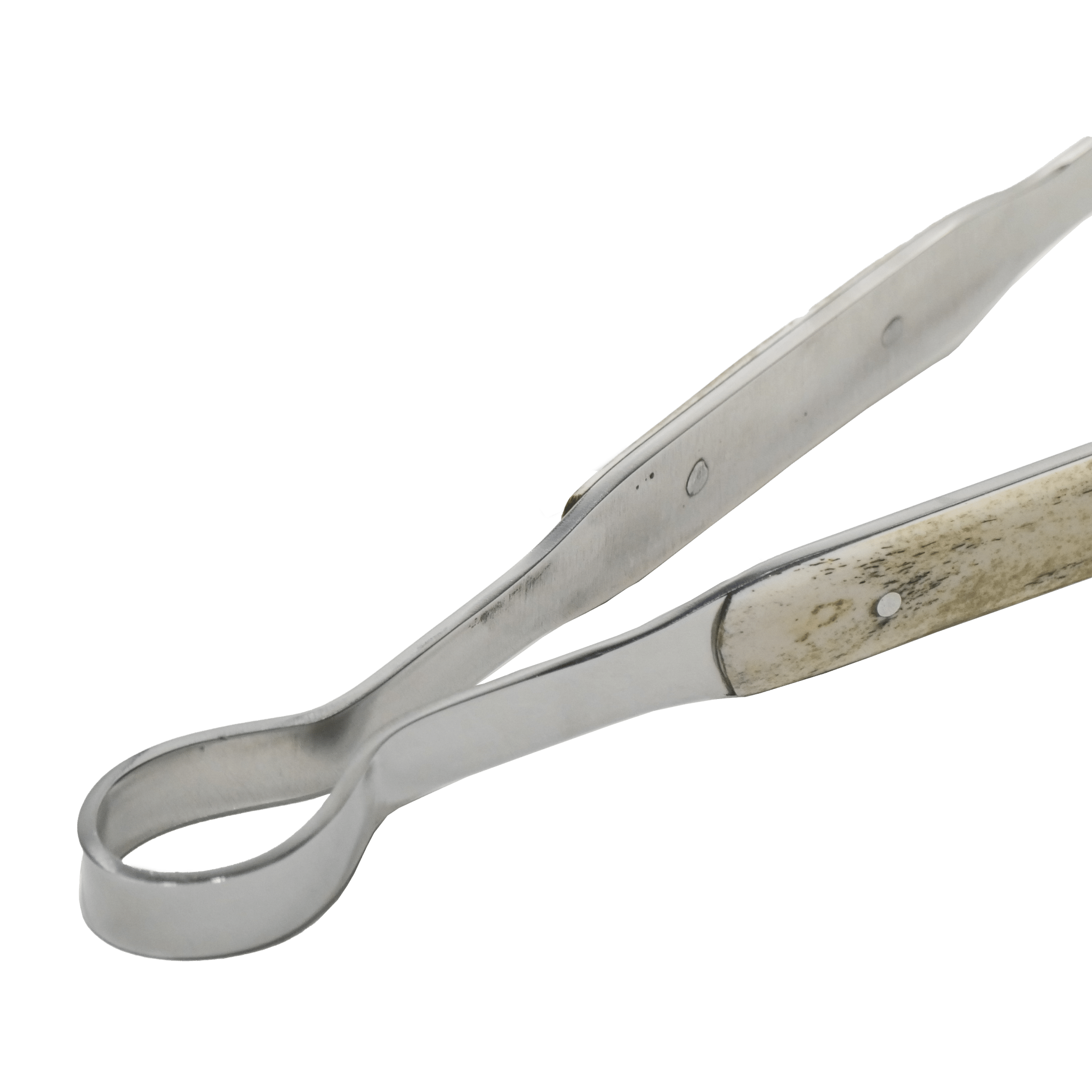 D'Avila Accessories - BBQ Tongs in Stainless Steel 420 with Fossilized Bone Handle - Handcrafted camping knife by D'Avila Australia