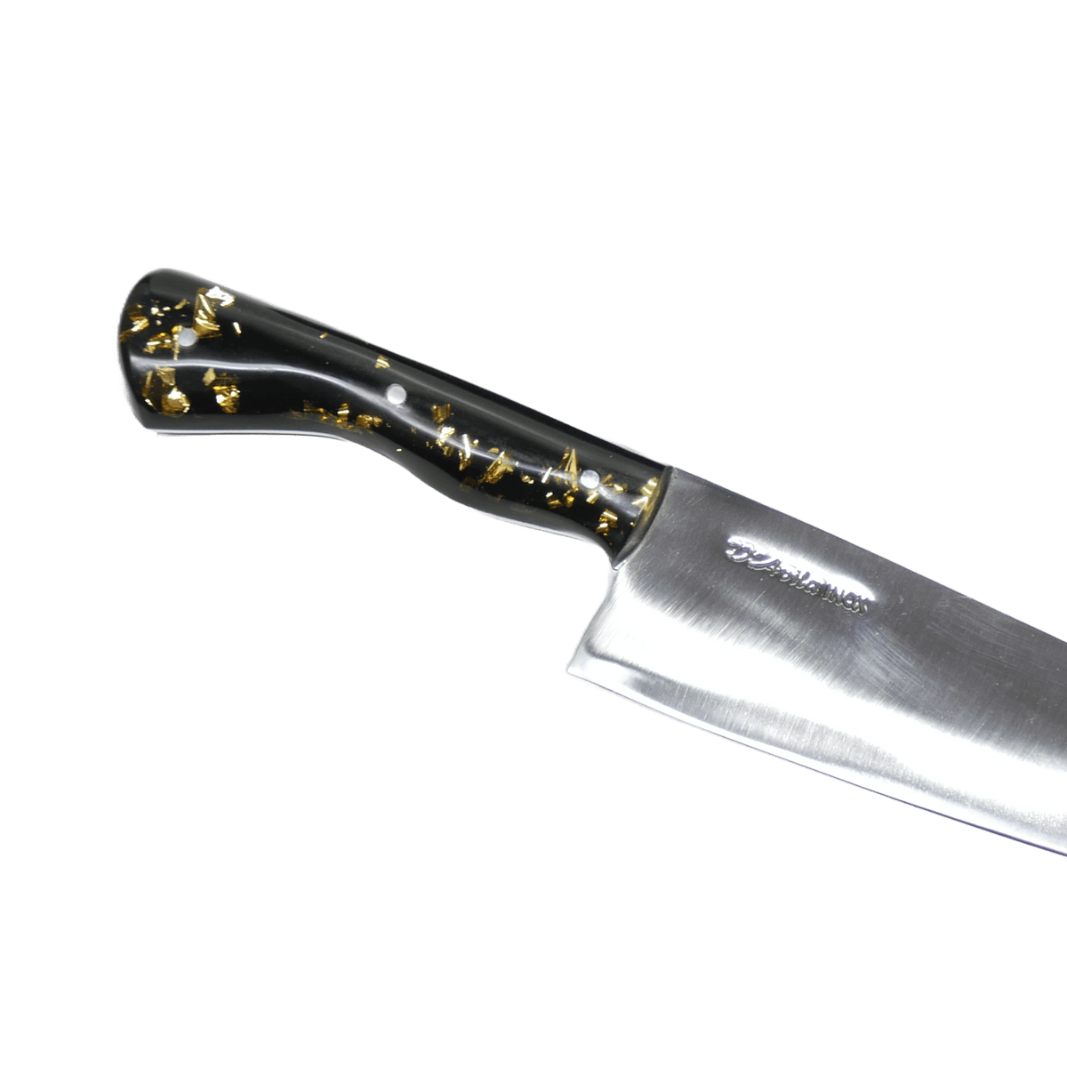 D'Avila Gourmet 8" Knife in Stainless Steel 420, Resin With Gold Leaves Handle - D'Avila Knives camping knife by D'Avila Australia