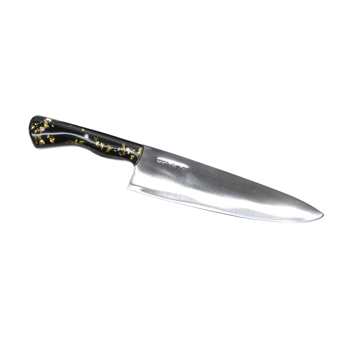 D'Avila Gourmet 8" Knife in Stainless Steel 420, Resin With Gold Leaves Handle - D'Avila Knives camping knife by D'Avila Australia