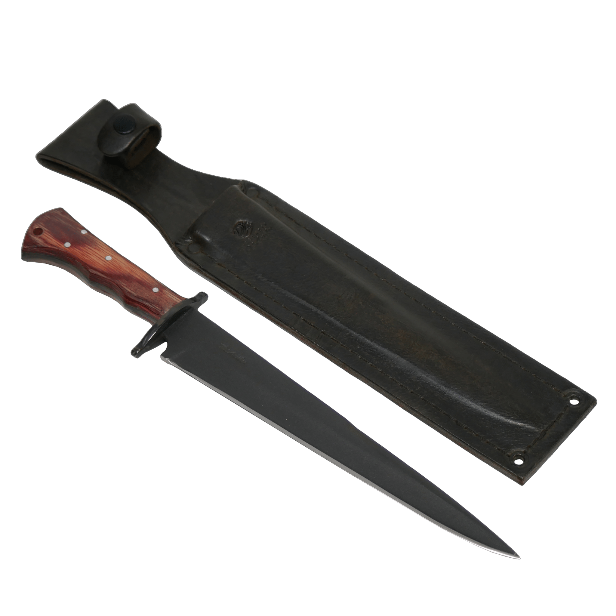 Javalizeira Adventure 10" Knife in Carbon Steel 5160, Stabilized Wood Handle - D'Avila Knives camping knife by D'Avila Australia