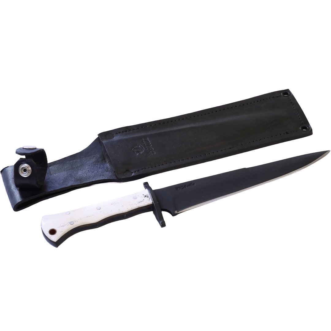 Javalizeira Adventure 8" Knife in Carbon Steel 5160, Bovine Bone Handle - D'Avila Knives camping knife by D'Avila Australia