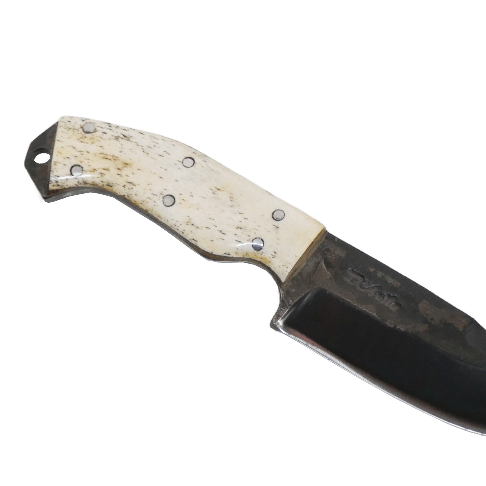 Minas Adventure 4" Knife in Carbon Steel 5160, Bovine Bone Handle - D'Avila Knives camping knife by D'Avila Australia
