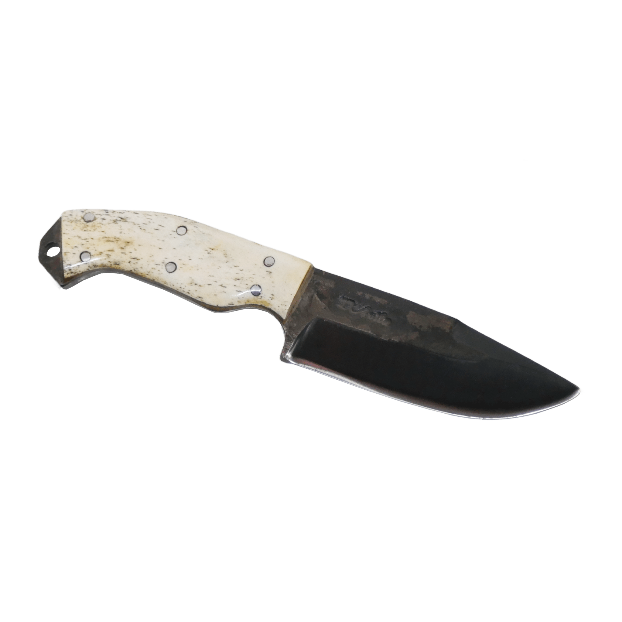 Minas Adventure 4" Knife in Carbon Steel 5160, Bovine Bone Handle - D'Avila Knives camping knife by D'Avila Australia