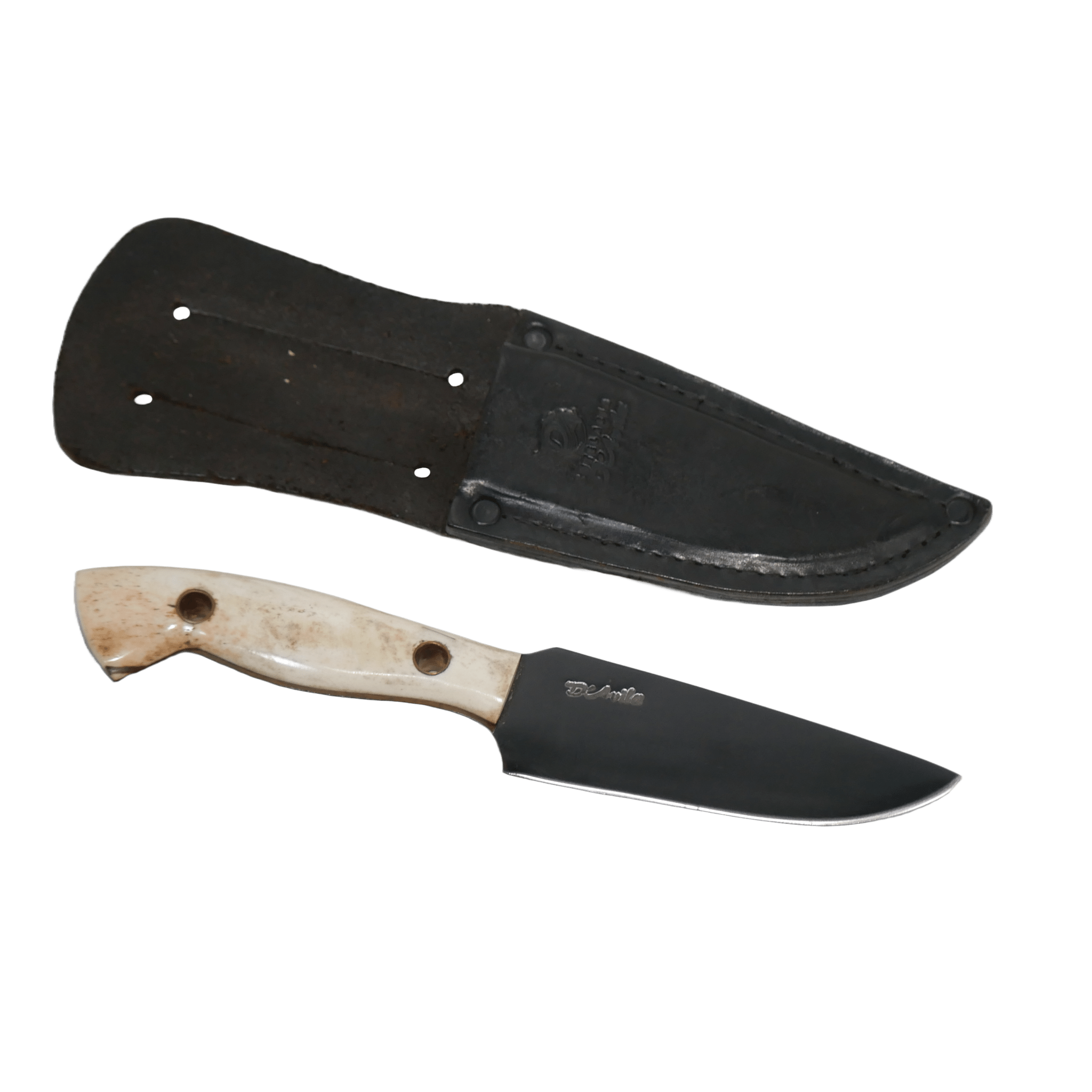 Rio Adventure 5" Knife in Carbon Steel 5160, Bovine Bone Handle - D'Avila Knives camping knife by D'Avila Australia