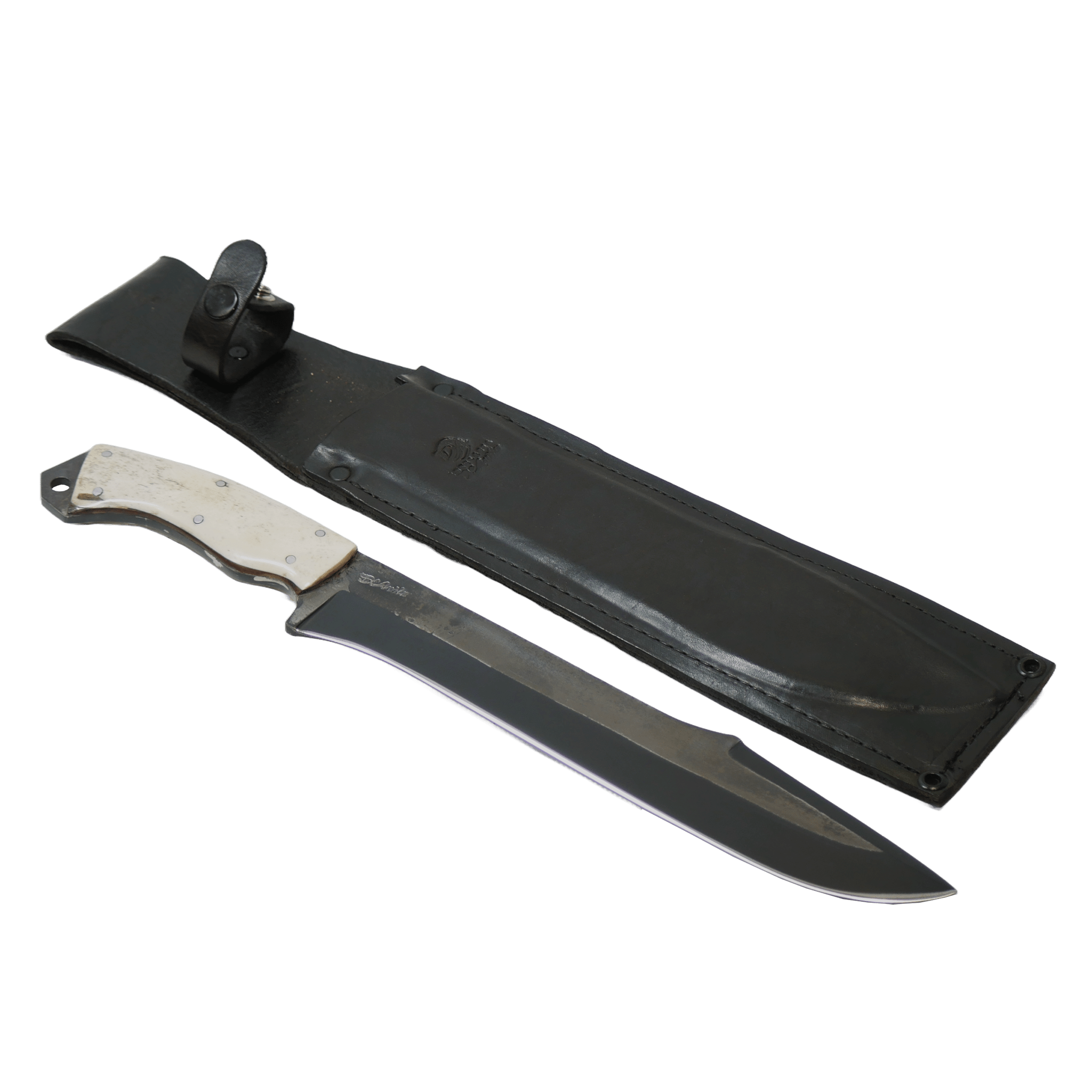 Selva Adventure 12" Knife in Carbon Steel 5160, Bovine Bone Handle - D'Avila Knives camping knife by D'Avila Australia