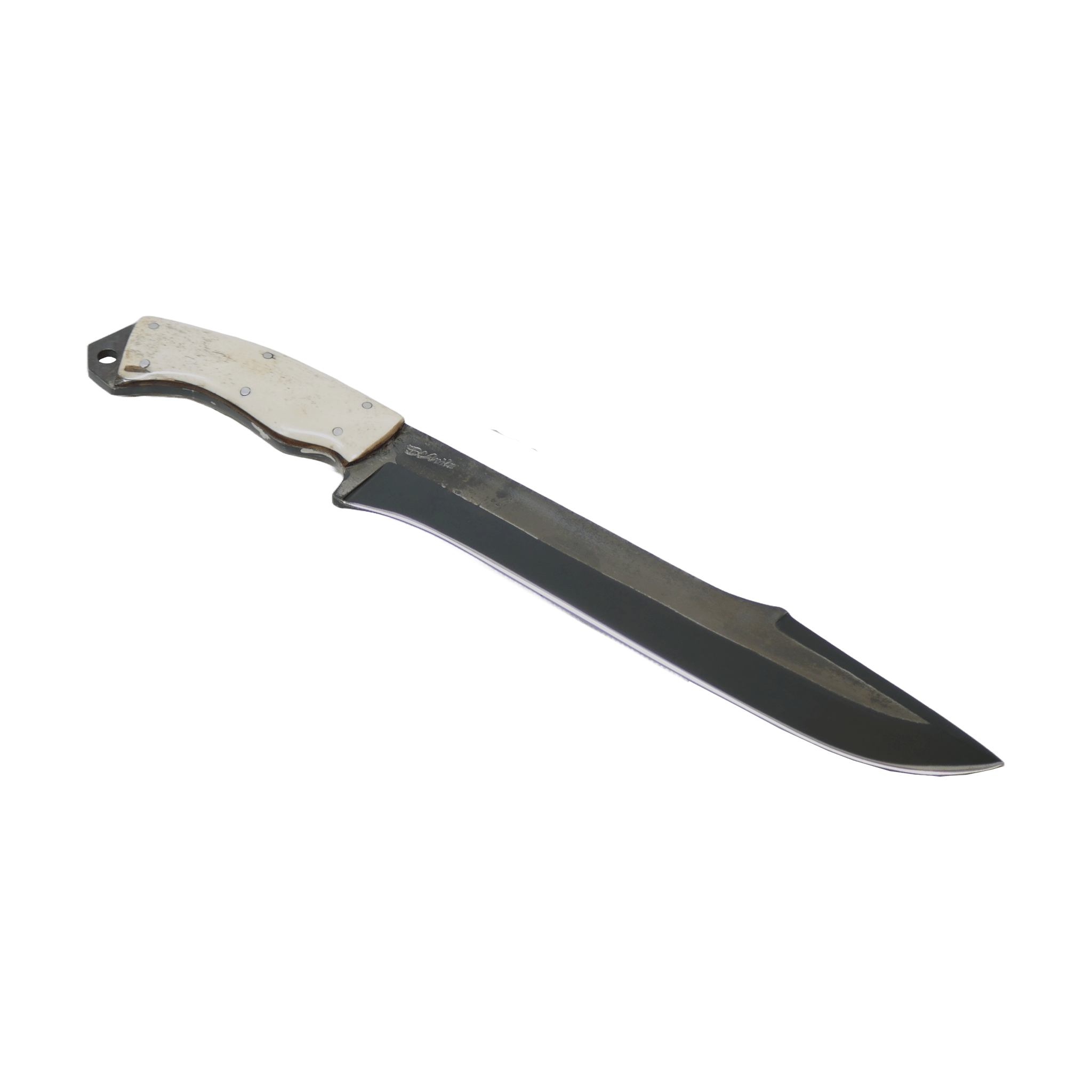 Selva Adventure 12" Knife in Carbon Steel 5160, Bovine Bone Handle - D'Avila Knives camping knife by D'Avila Australia