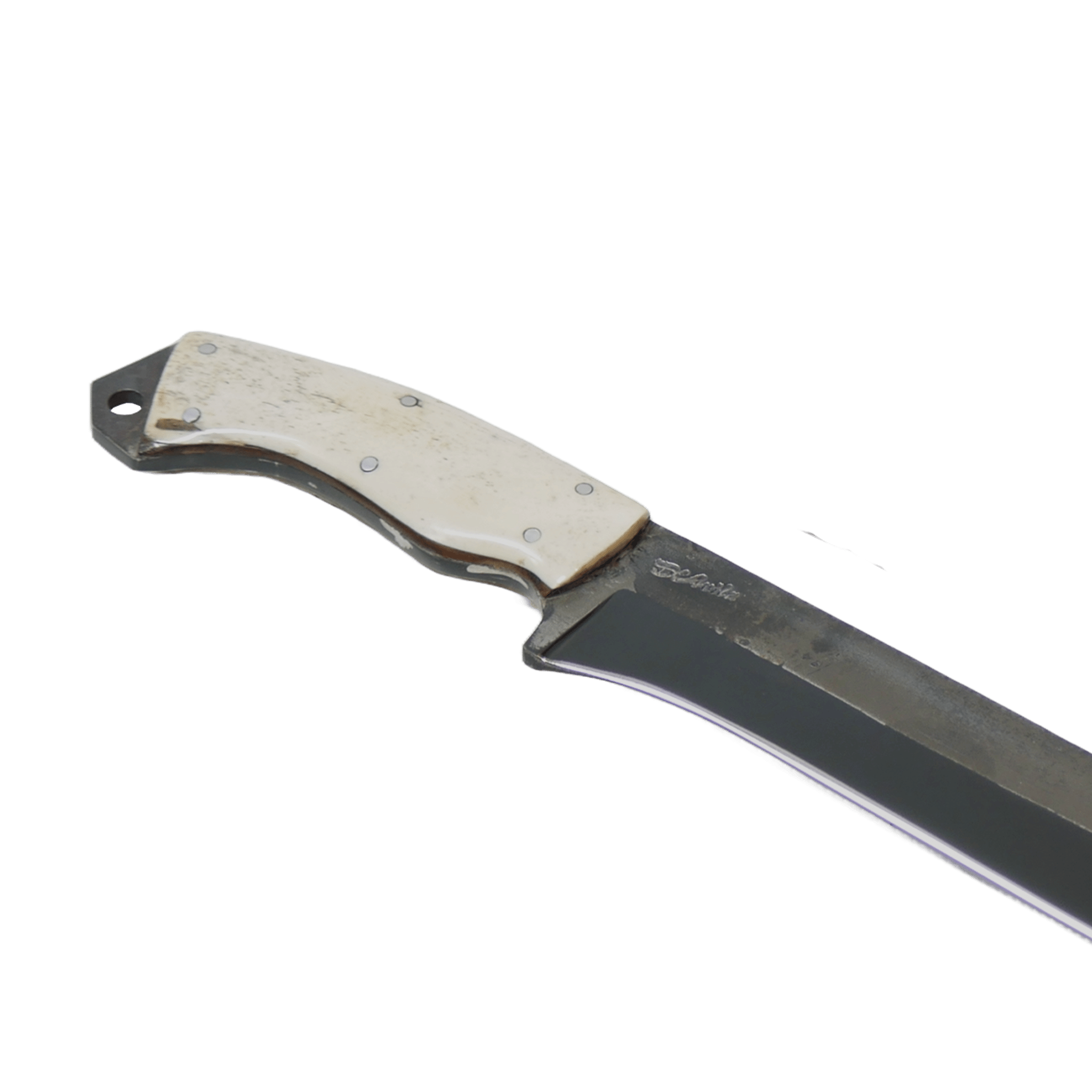 Selva Adventure 12" Knife in Carbon Steel 5160, Bovine Bone Handle - D'Avila Knives camping knife by D'Avila Australia