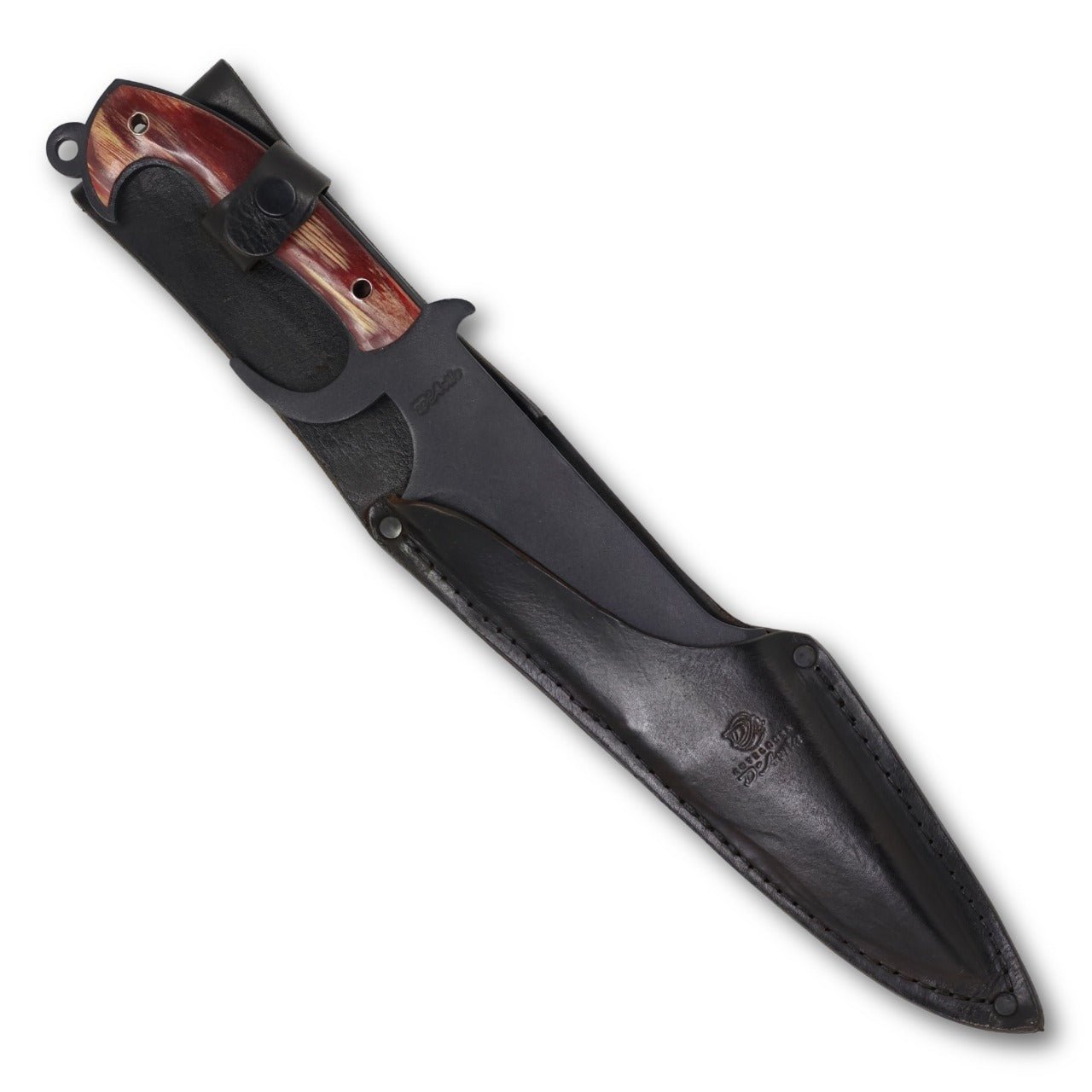 Sparta Adventure 12" Knife in Carbon Steel 5160, Stabilized Wood Handle - D'Avila Knives camping knife by D'Avila Australia