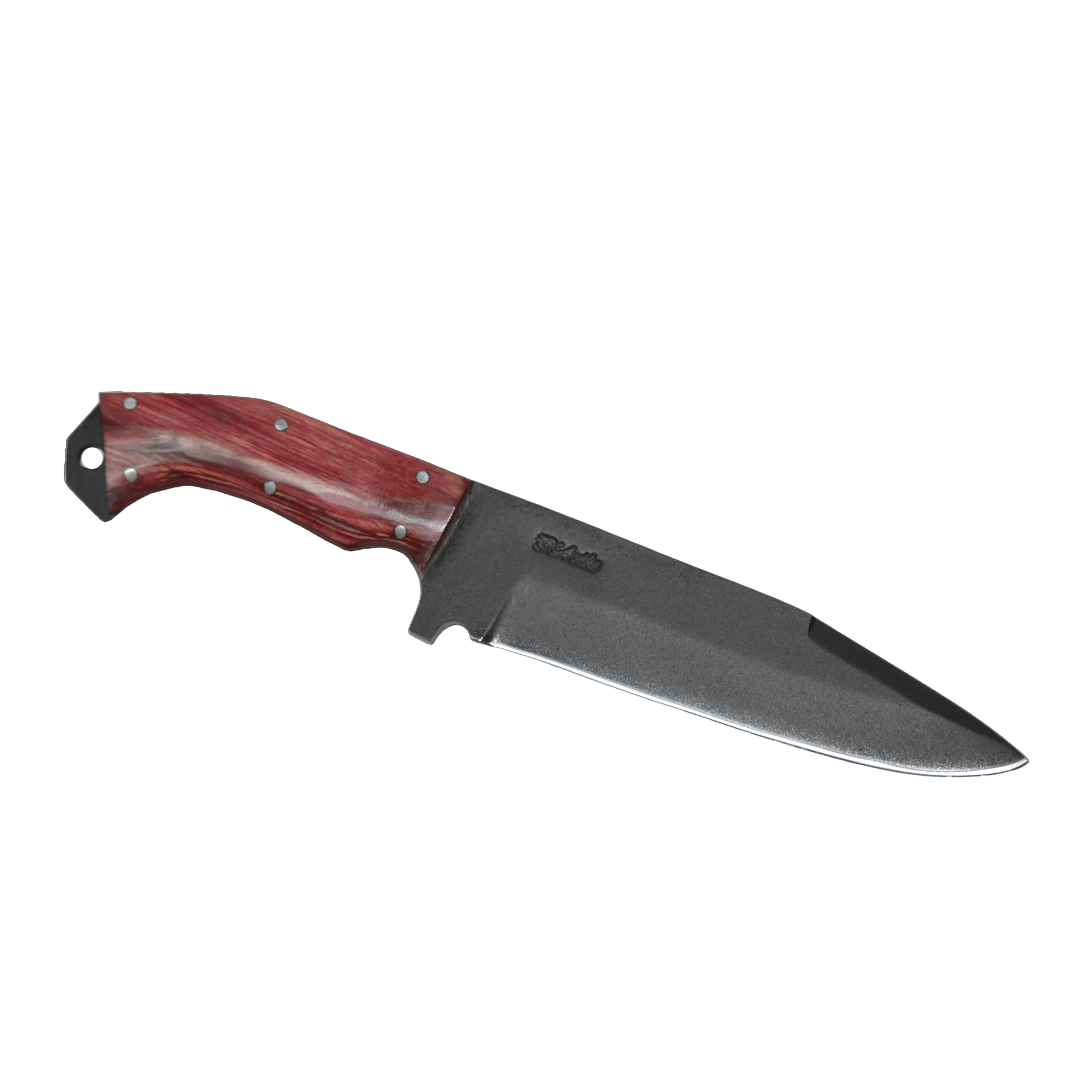 Tapes Adventure 6.5" Knife in Carbon Steel 5160, Stabilized Wood Handle - D'Avila Knives camping knife by D'Avila Australia