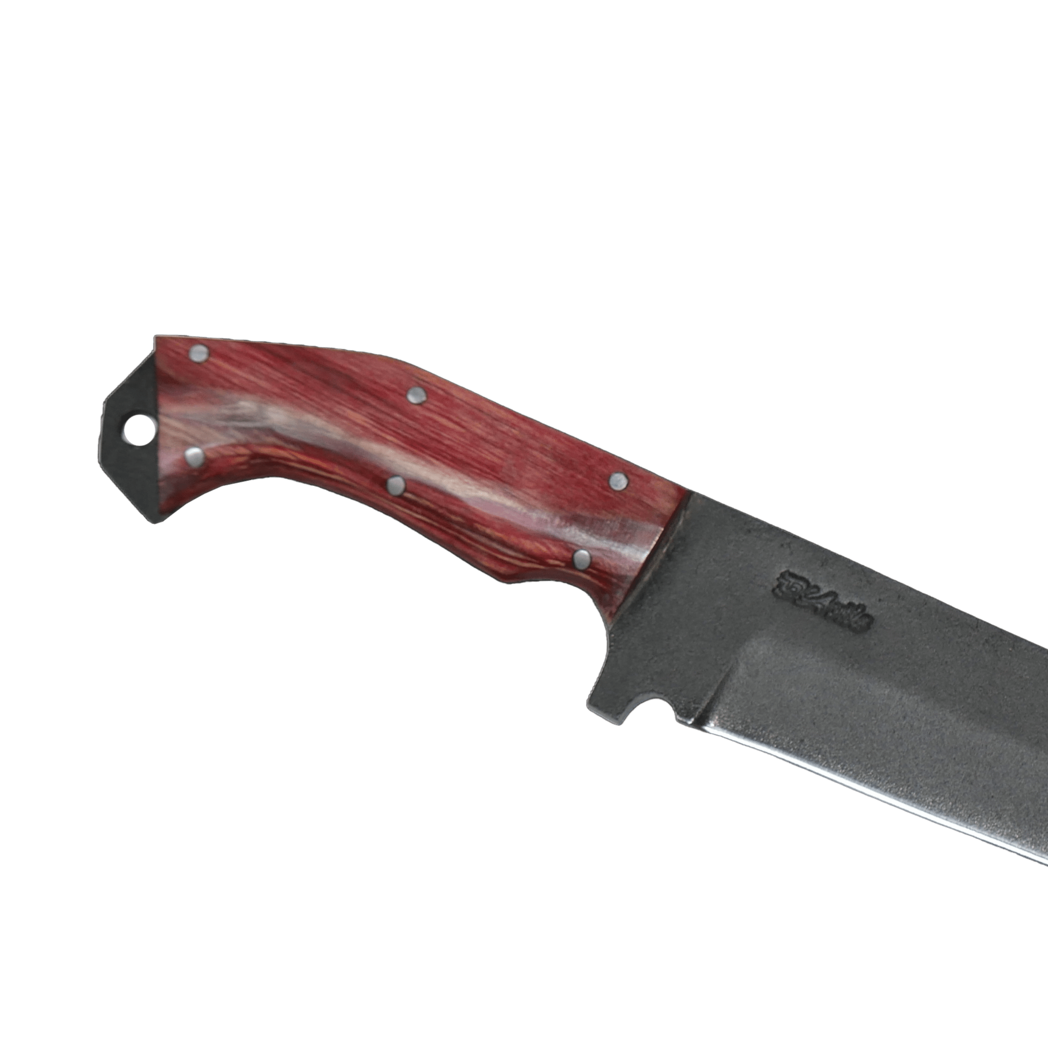 Tapes Adventure 6.5" Knife in Carbon Steel 5160, Stabilized Wood Handle - D'Avila Knives camping knife by D'Avila Australia