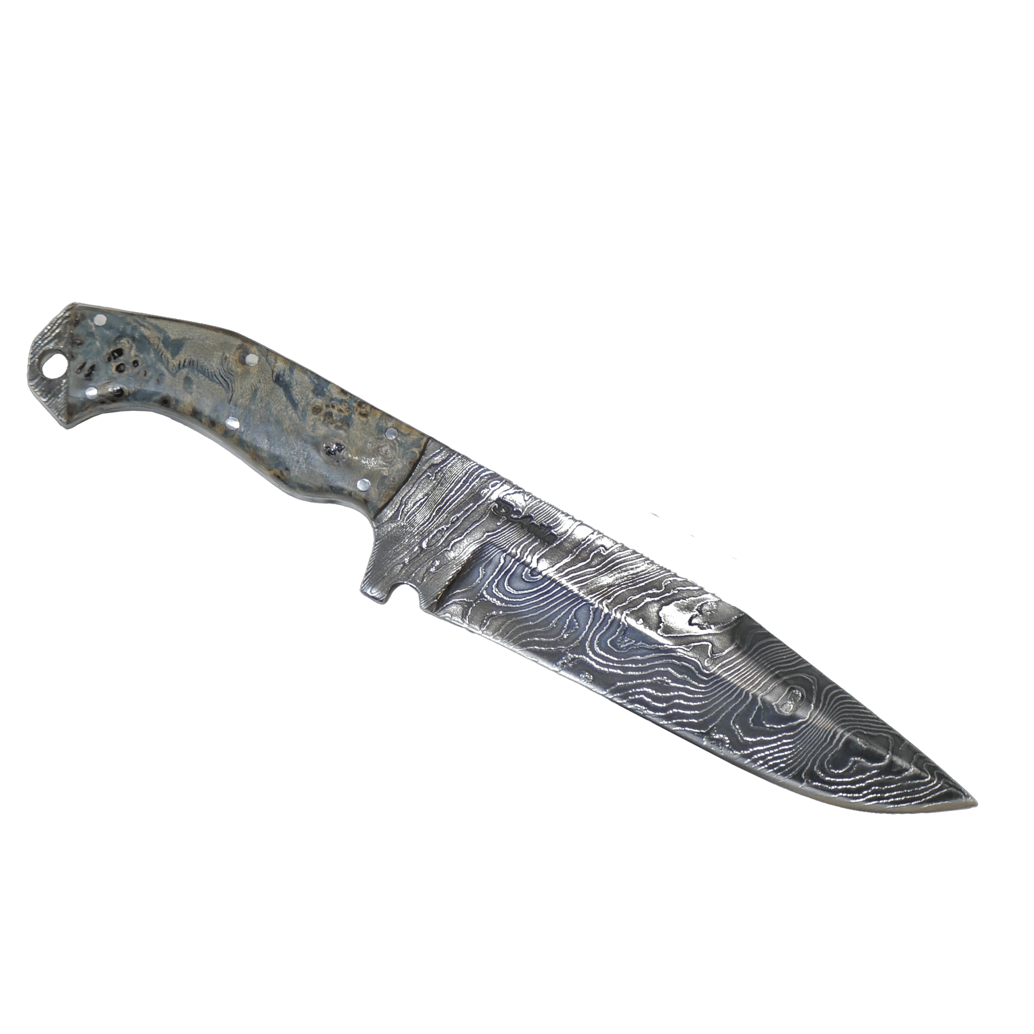 Tapes Adventure 6.5" Knife in Damascus Steel, Stabilized Wood Handle - D'Avila Knives camping knife by D'Avila Australia