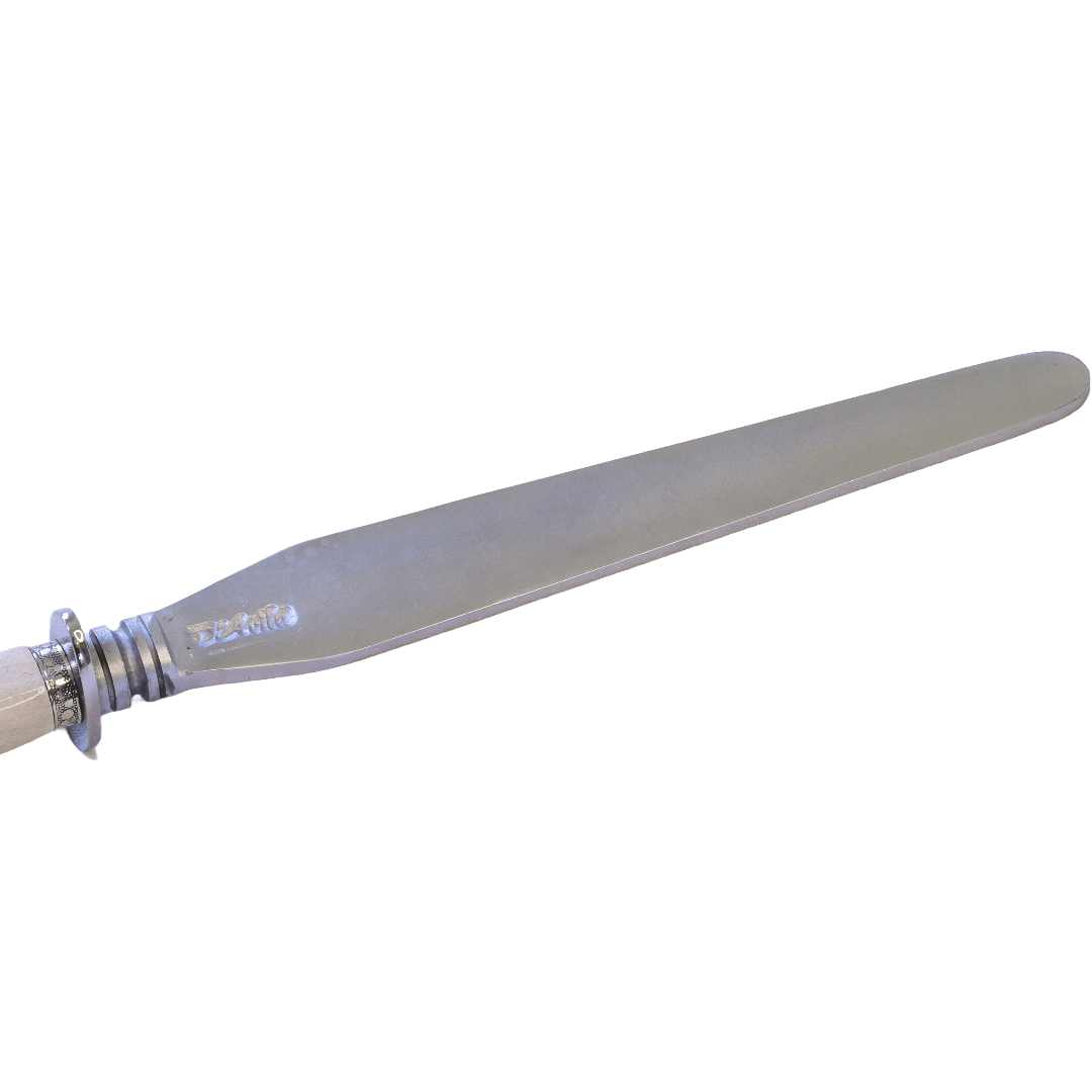 Torneado Accessories 8" Sharpening Steel in Carbon Steel 5160, Flat Blade and Bovine Bone Handle - D'Avila Knives camping knife by D'Avila Australia