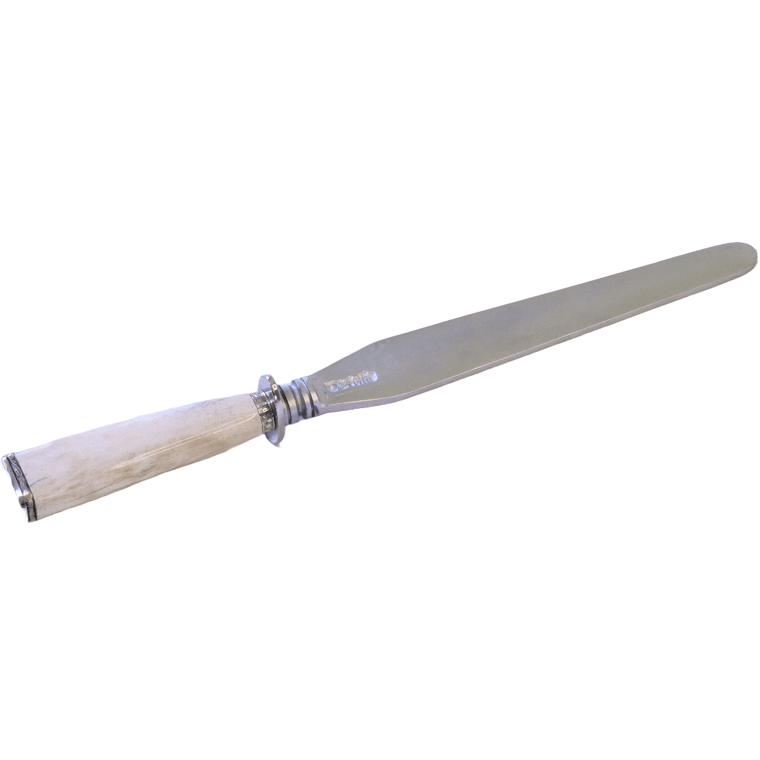 Torneado Accessories 8" Sharpening Steel in Carbon Steel 5160, Flat Blade and Bovine Bone Handle - D'Avila Knives camping knife by D'Avila Australia