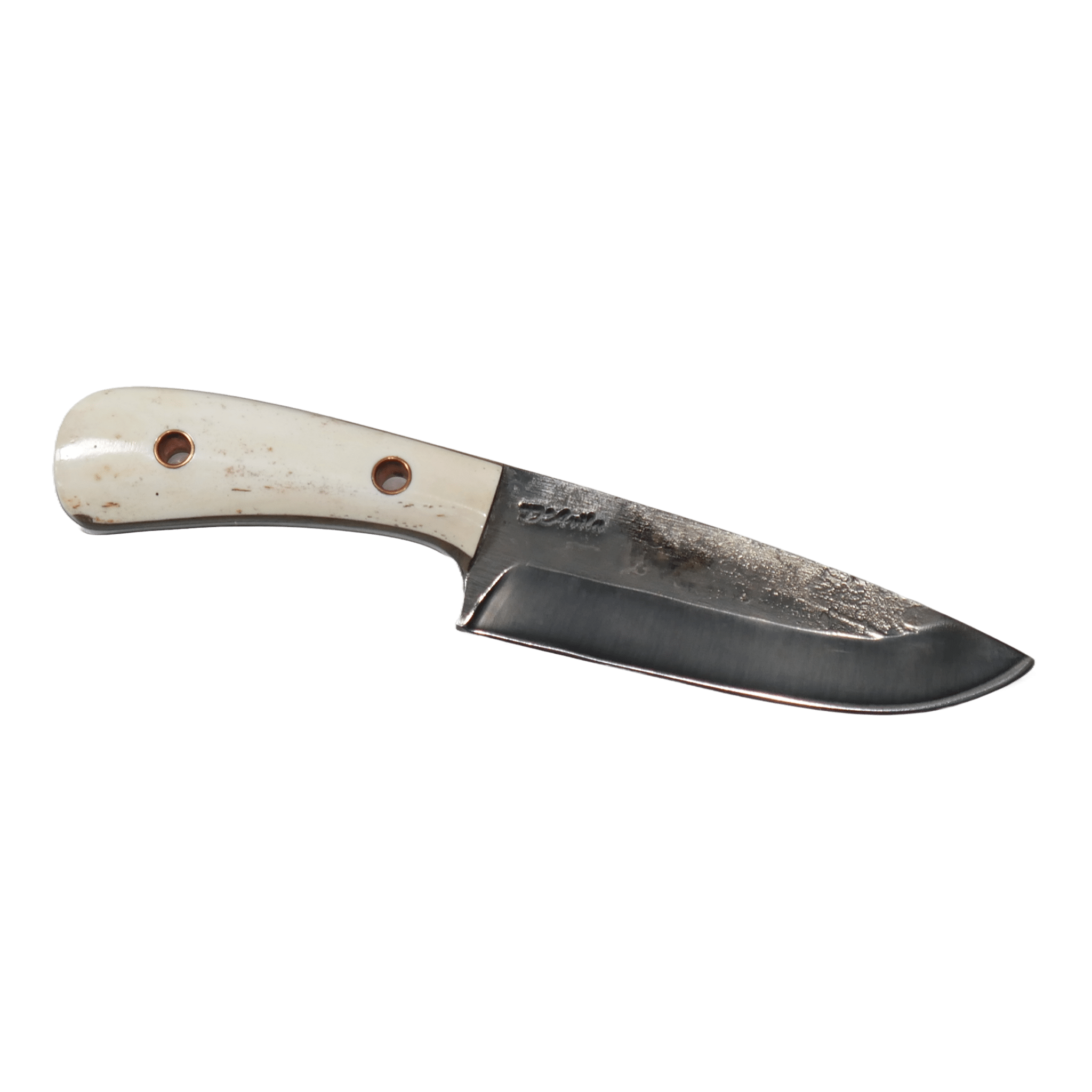 Utility Adventure 6" Knife in Carbon Steel 5160, Bovine Bone Handle - D'Avila Knives camping knife by D'Avila Australia