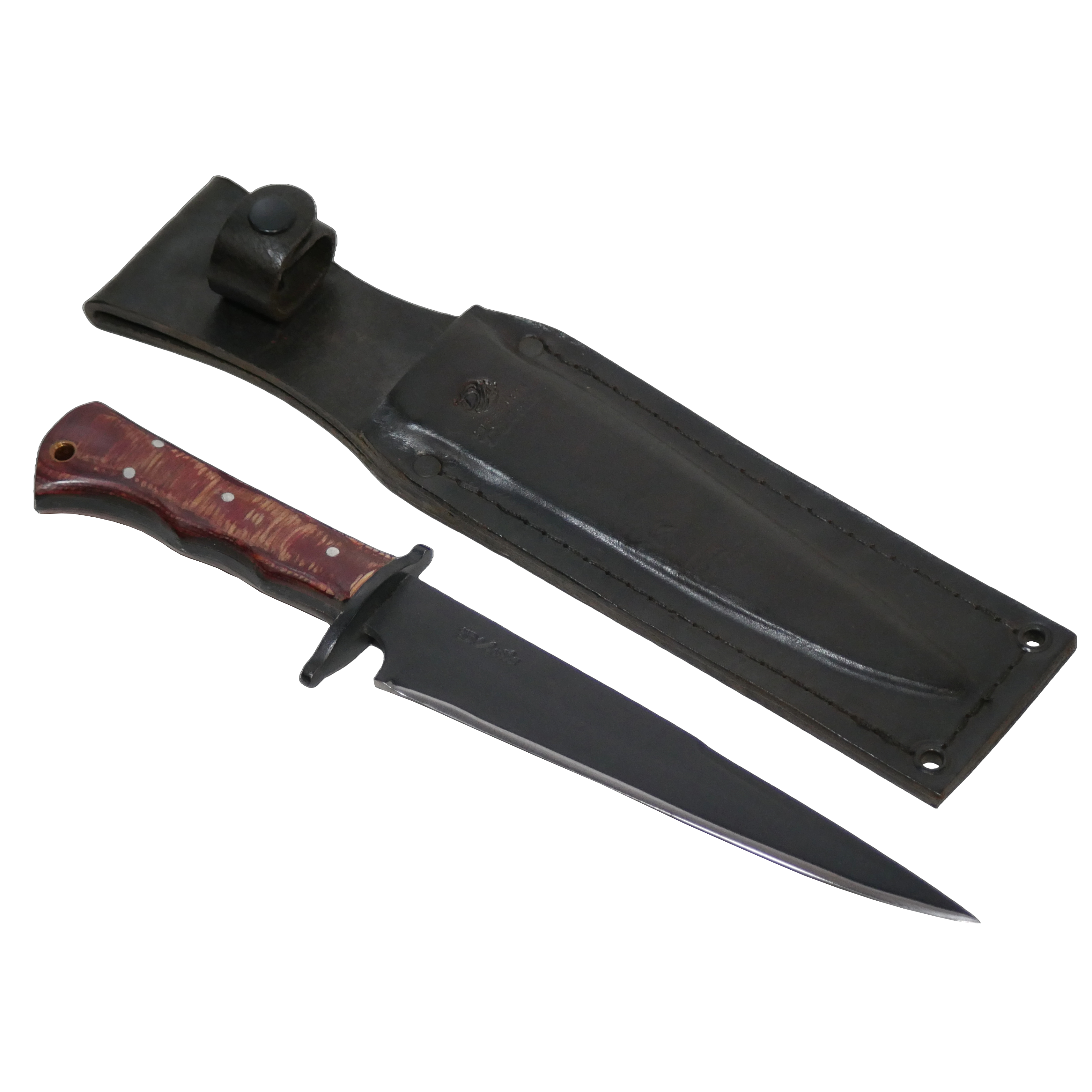 Javalizeira Adventure 8" Knife in Carbon Steel 5160, Stabilized Wood Handle - D'Avila Knives