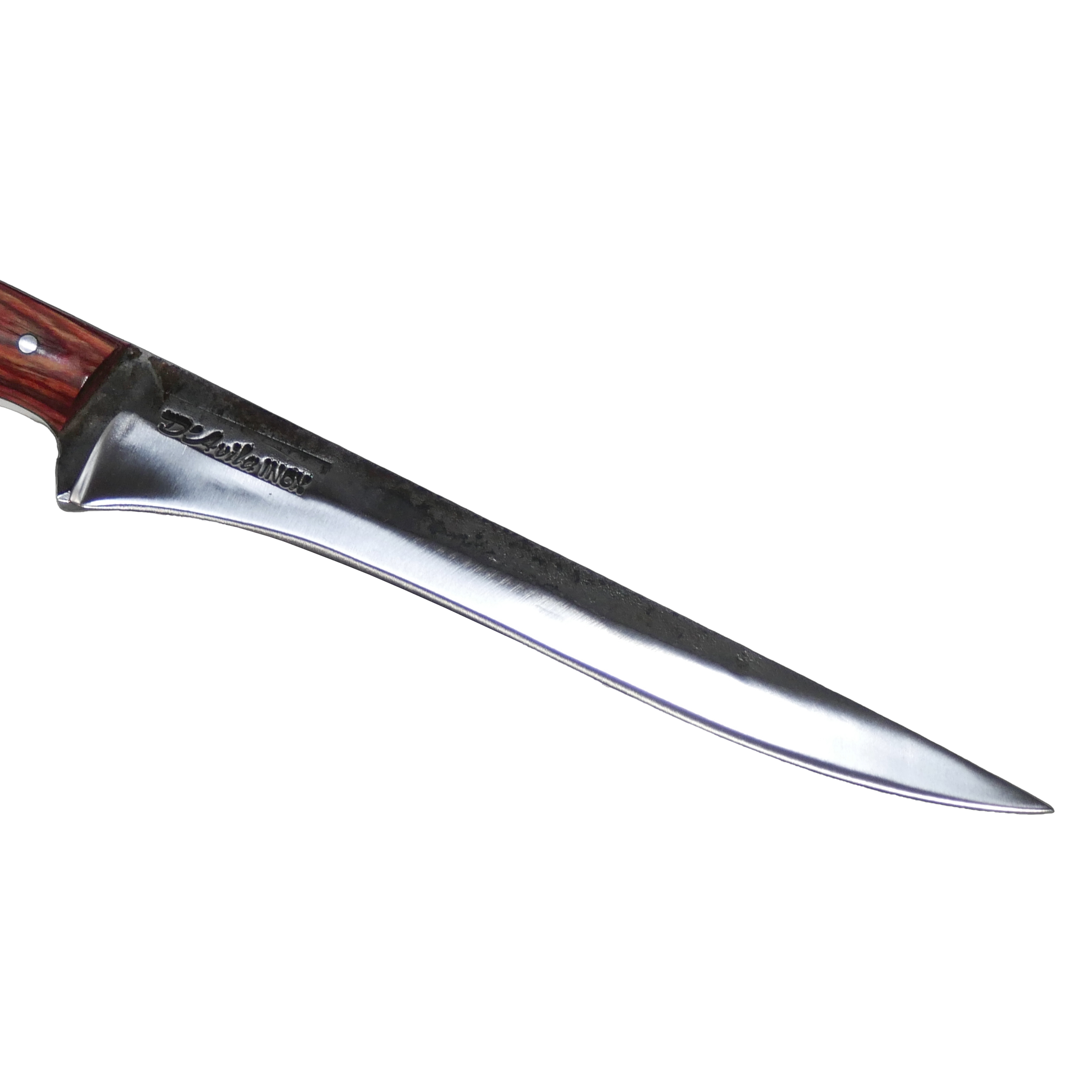 Fillet Gourmet 8" Knife in Stainless Steel 420, Stabilized Wood Handle - D'Avila Knives