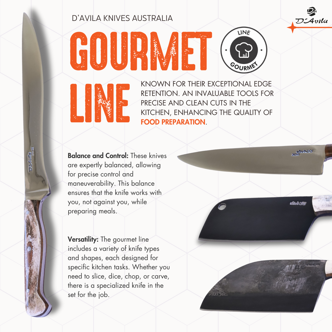 Kit Gourmet 10" Knife and Fork in Stainless Steel 420, Hybrid Handle - D'Avila Knives