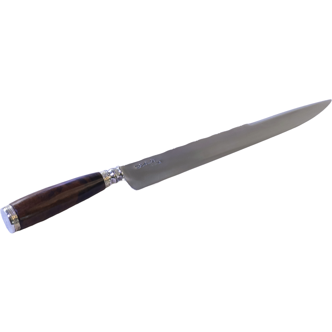 Torneada Barbecue 10" Knife in Stainless Steel 420, Wooden Handle - D'Avila Knives