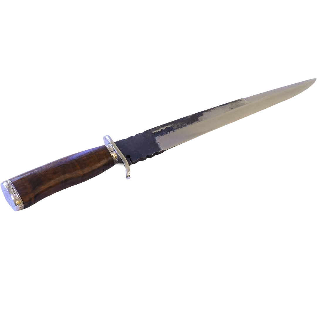 Javalizeira Adventure 10" Knife in Carbon Steel 5160, Wooden Handle - D'Avila Knives