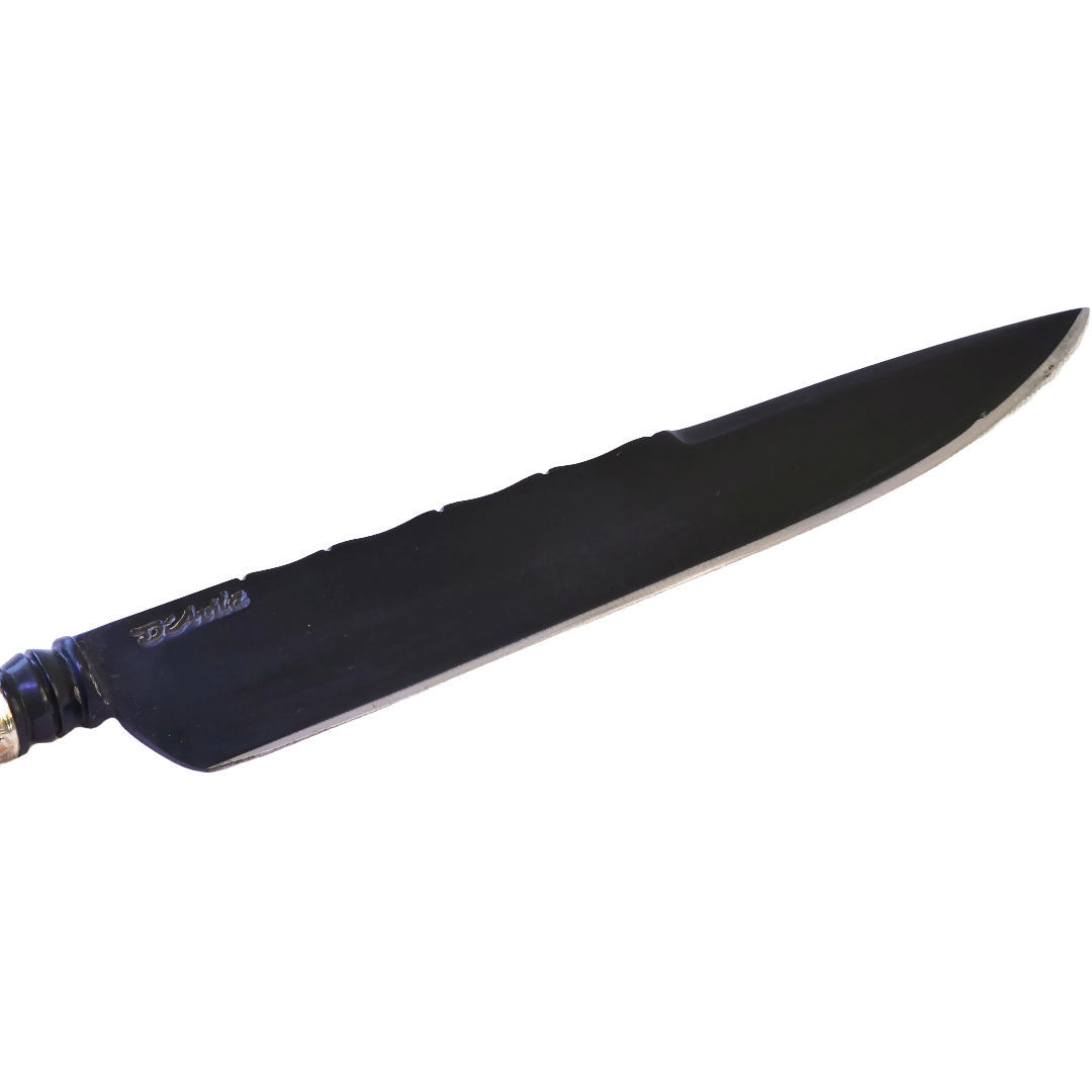 Special Retovada Barbecue 8" Knife in Carbon Steel 5160, Wooden Handle - D'Avila Knives