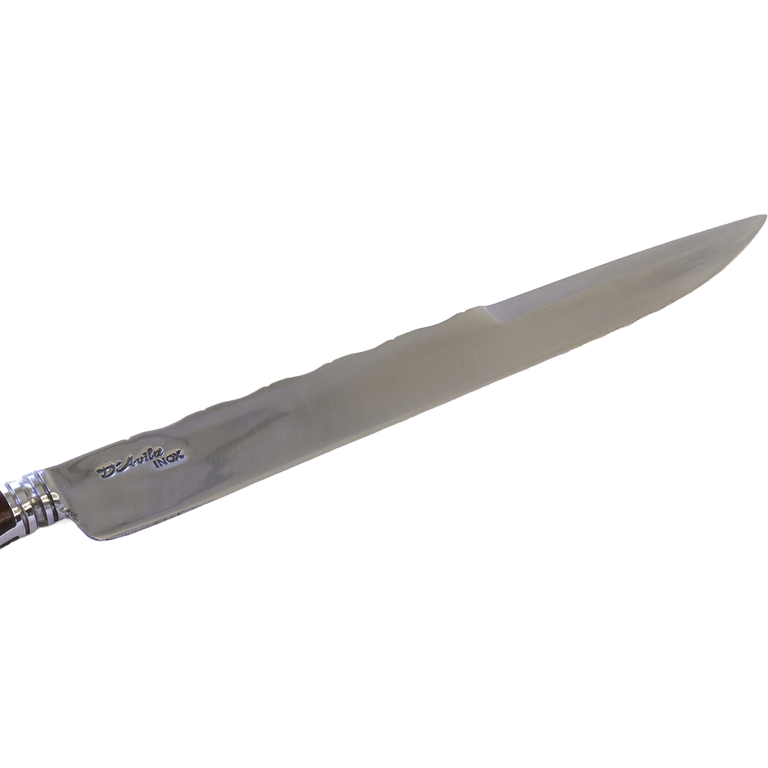 Sorocabana Barbecue 10" Knife in Stainless Steel 420, Wooden Handle - D'Avila Knives