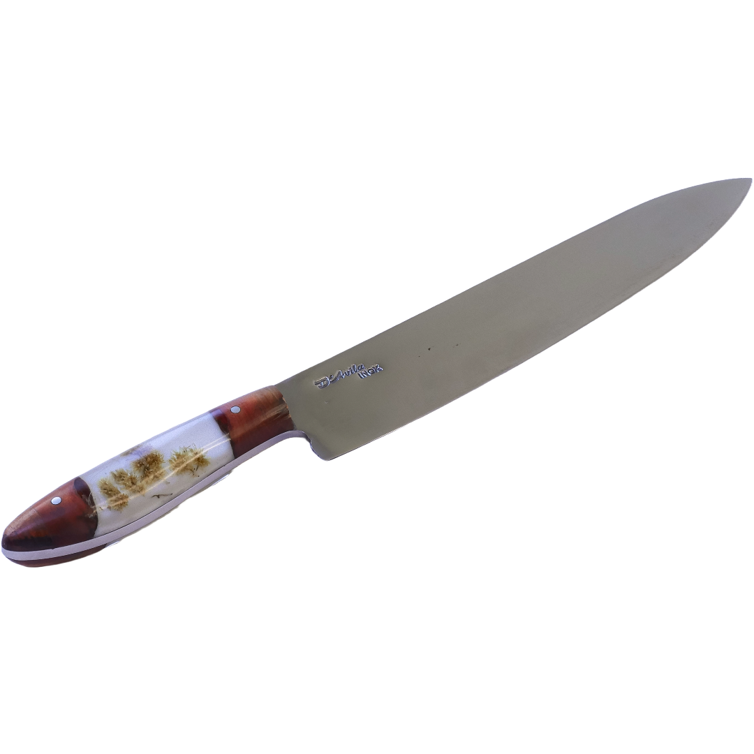 Kit Gourmet 10" Knife and Fork in Stainless Steel 420, Hybrid Handle - D'Avila Knives