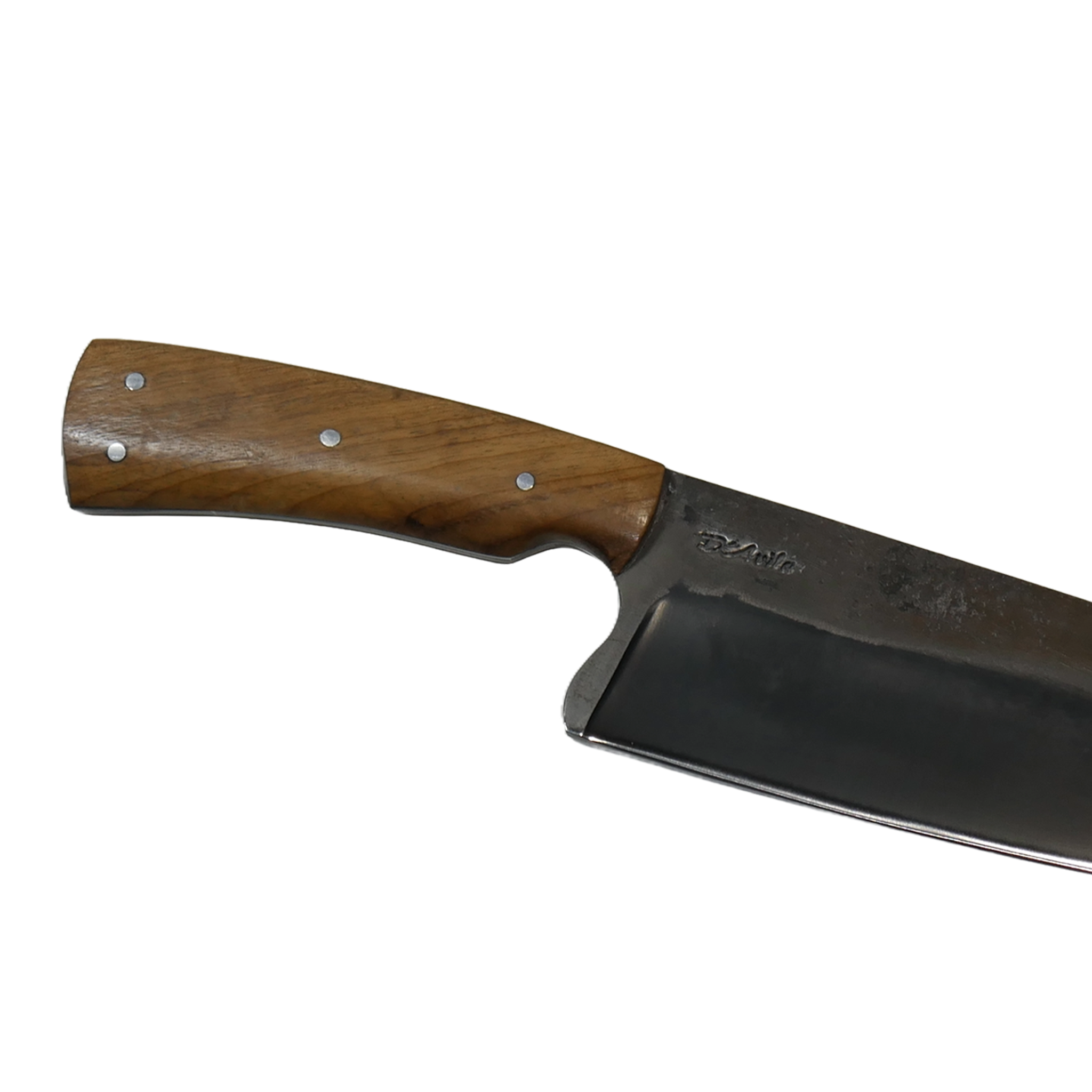 Big Chef Gourmet 8" Knife in Carbon Steel 5160, Wooden Handle - D'Avila Knives