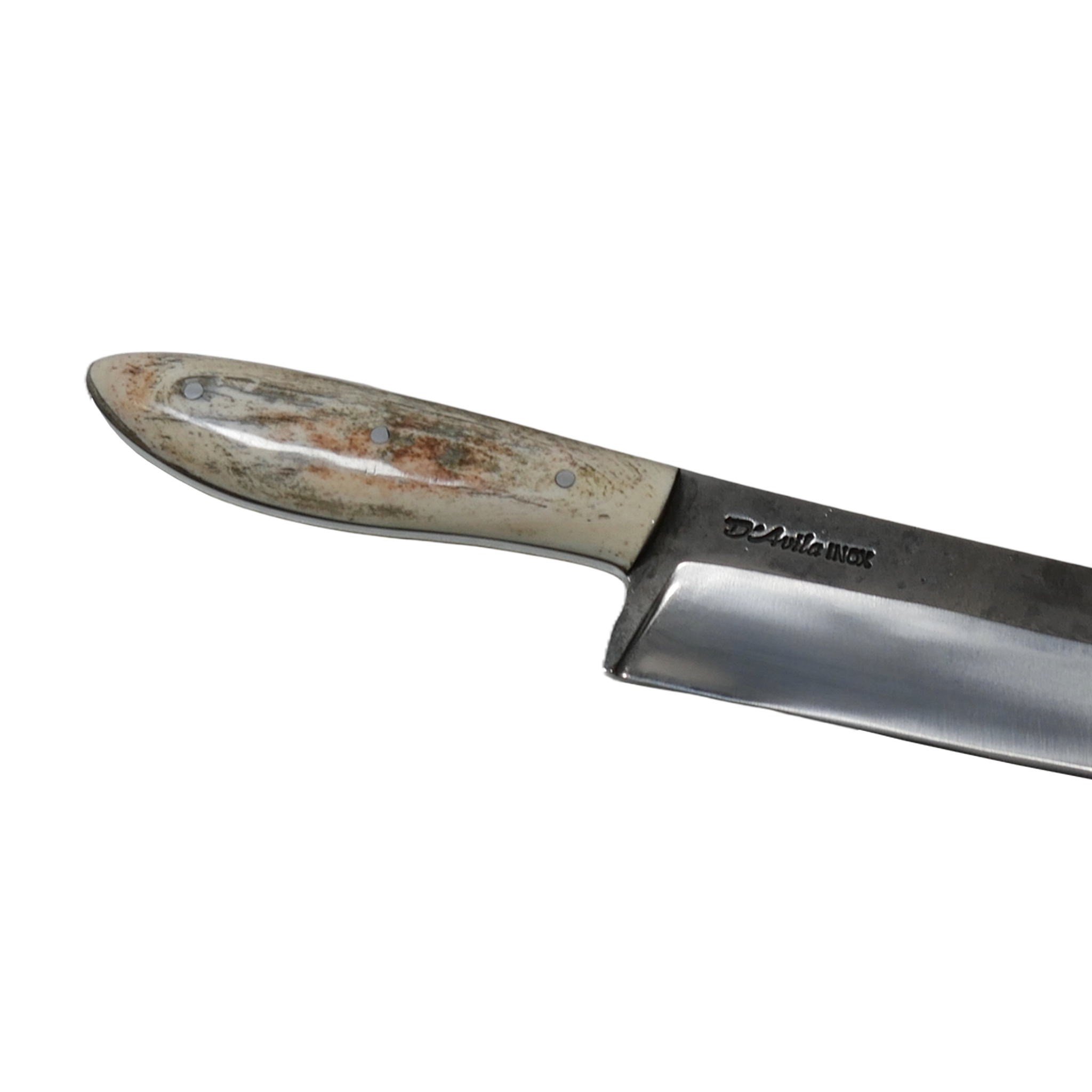 Chef's Gourmet 10" Knife in Stainless Steel 420, Bovine Bone Handle - D'Avila Knives