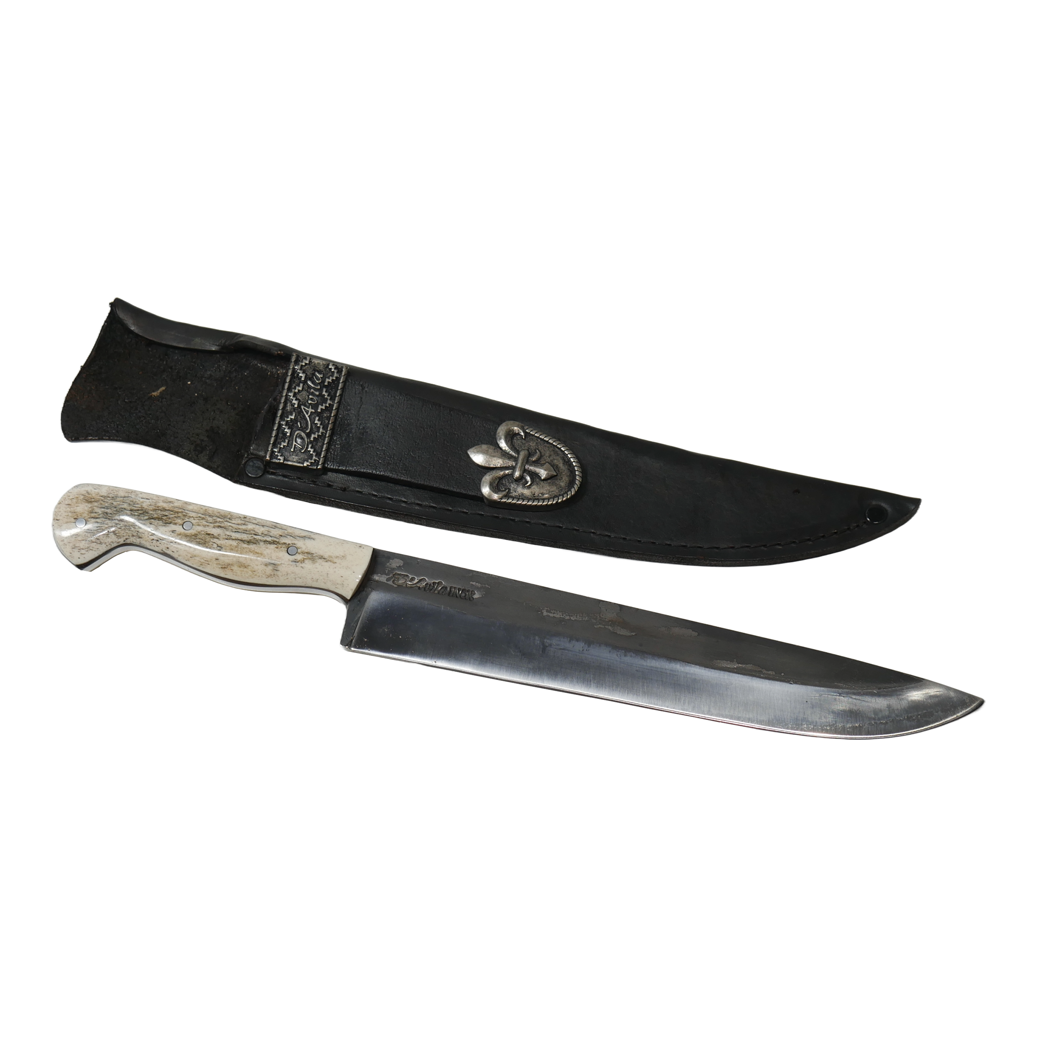 Picanheira Barbecue 10" Knife in Carbon Steel 5160, Bovine Bone Handle - D'Avila Knives