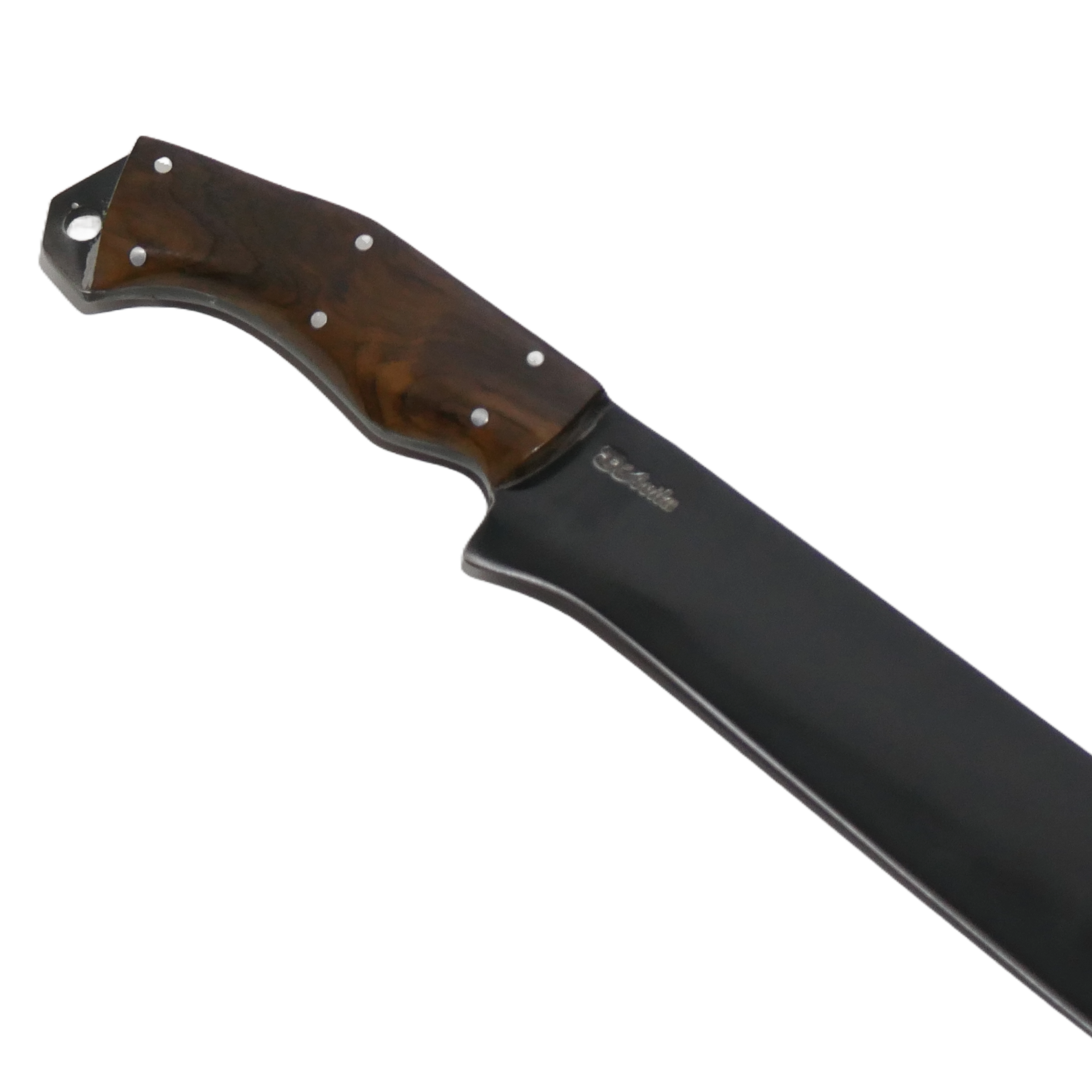 Selva Adventure 12" Knife in Carbon Steel 5160, Wooden Handle - D'Avila Knives