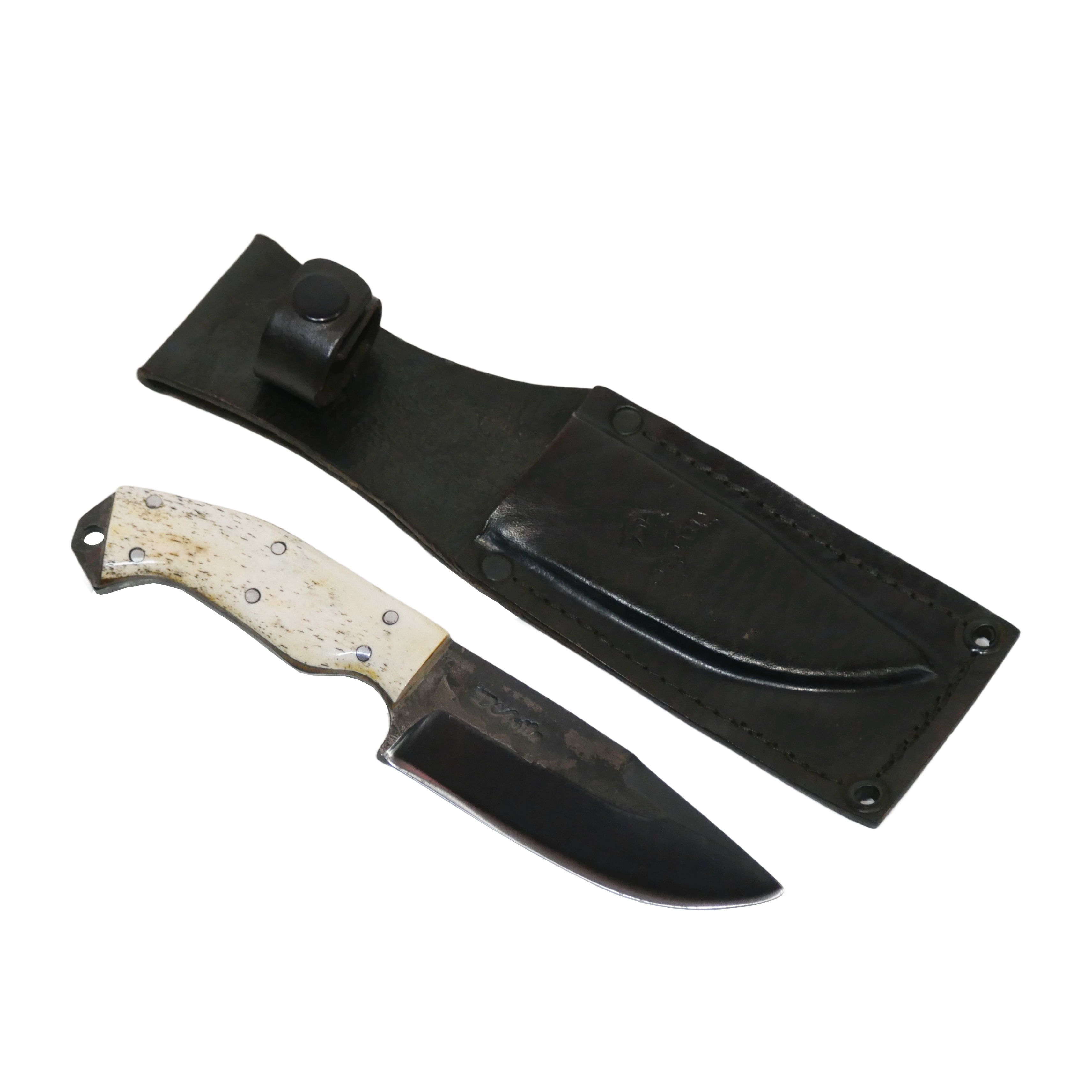 Minas Adventure 4" Knife in Carbon Steel 5160, Bovine Bone Handle - D'Avila Knives