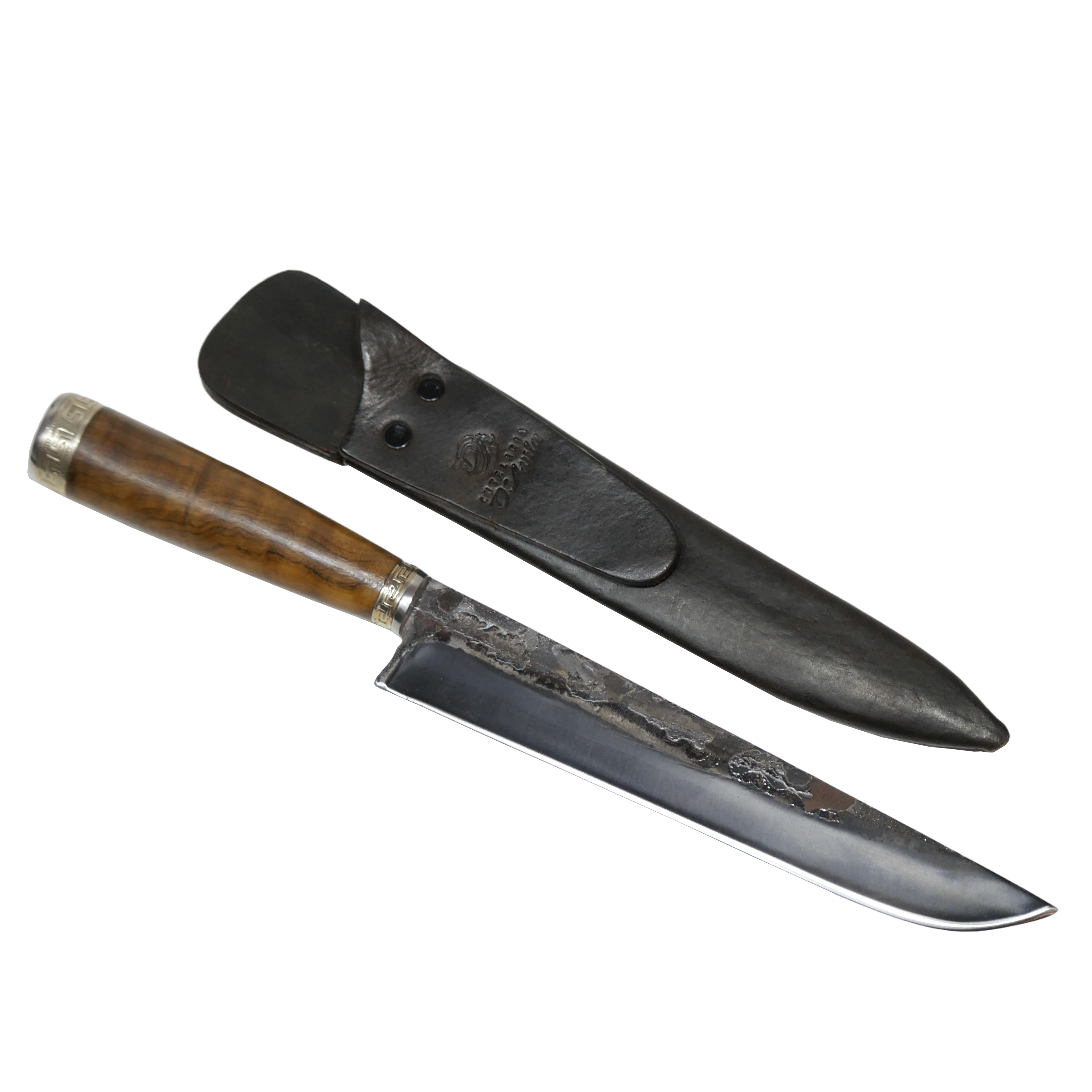 Tradicional Barbecue 8" Knife in Carbon Steel 5160, Wooden Handle - D'Avila Knives