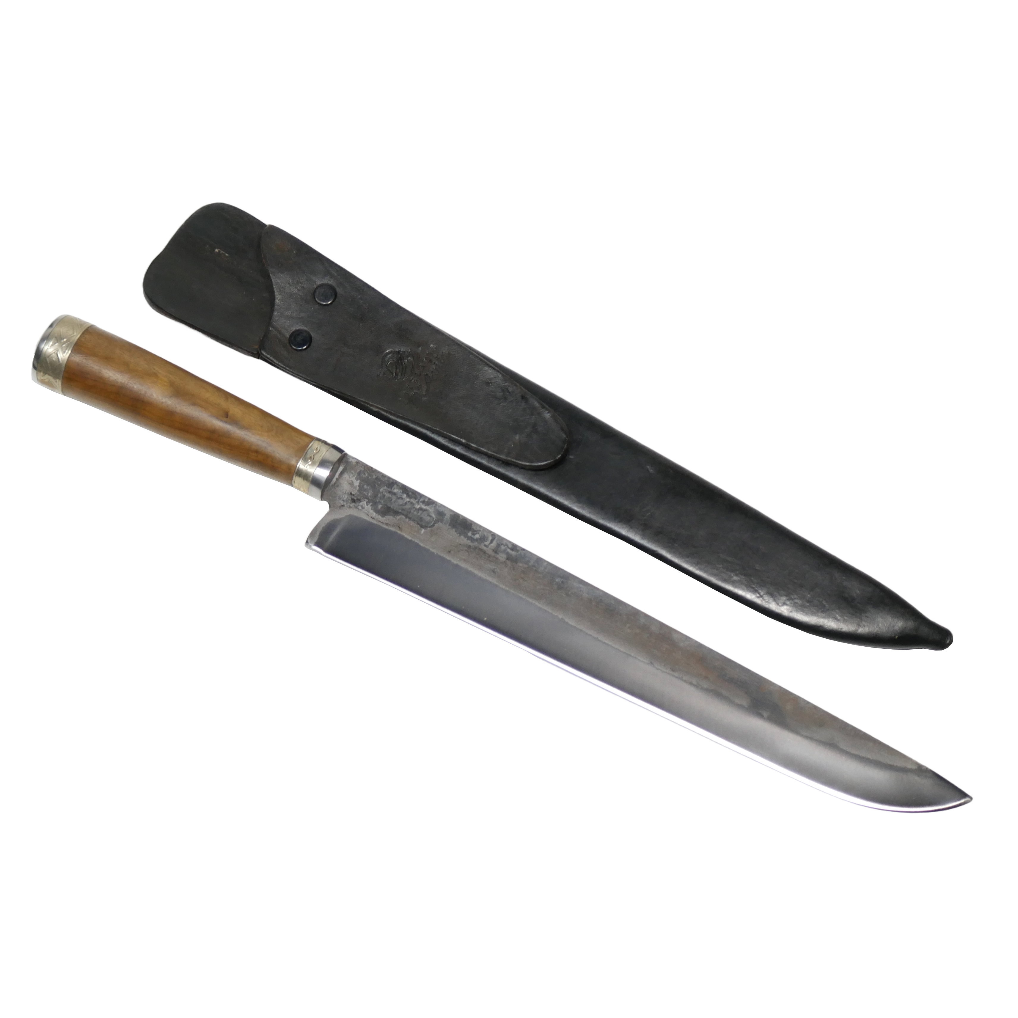 Tradicional Barbecue 10" Knife in Carbon Steel 5160, Wooden Handle - D'Avila Knives