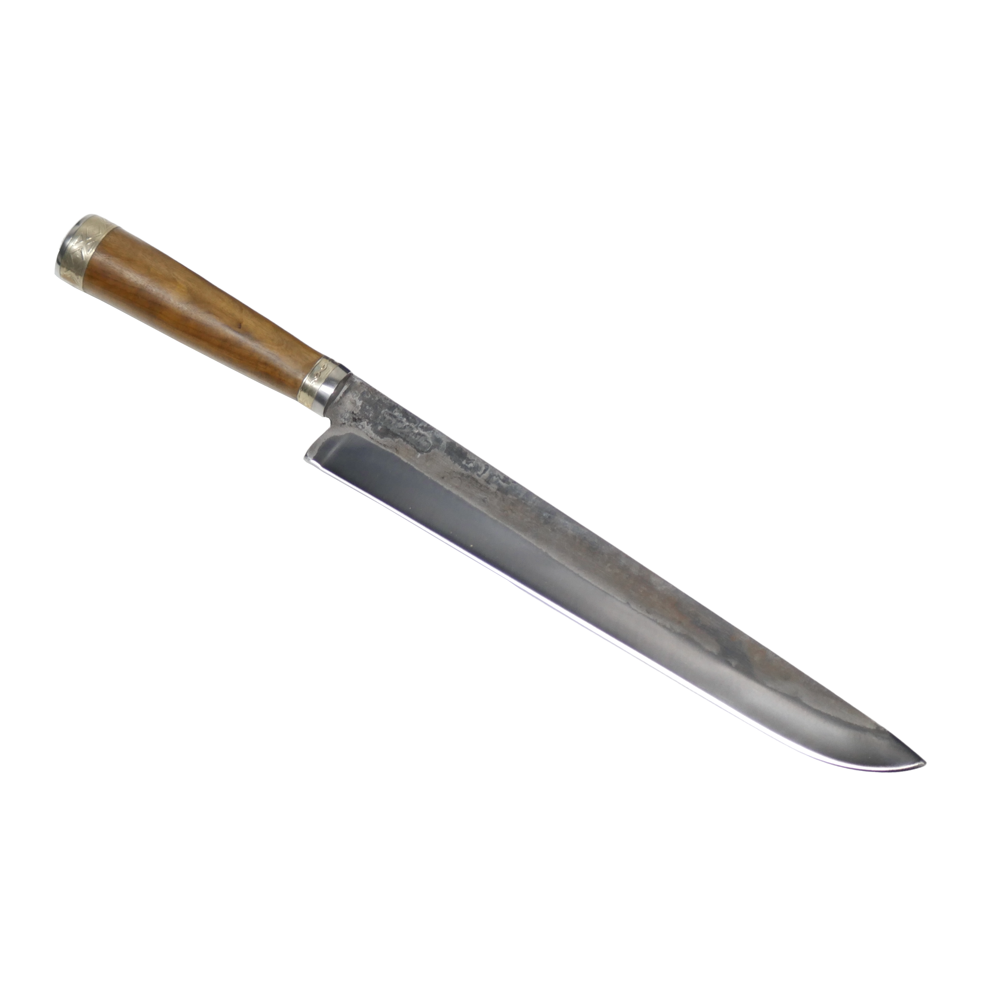 Tradicional Barbecue 10" Knife in Carbon Steel 5160, Wooden Handle - D'Avila Knives