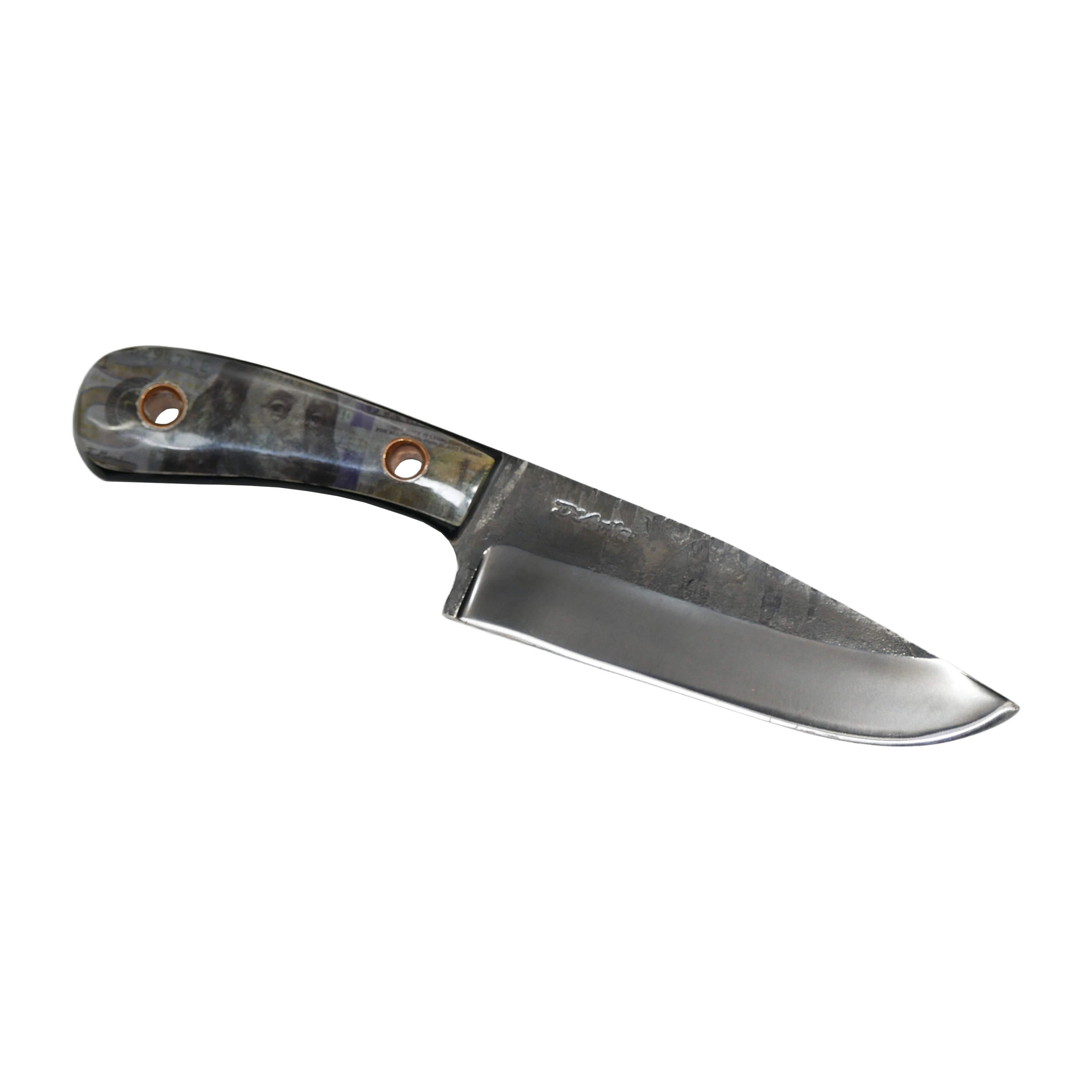 Utility Adventure 6" Knife in Carbon Steel 5160, Resin Handle - D'Avila Knives