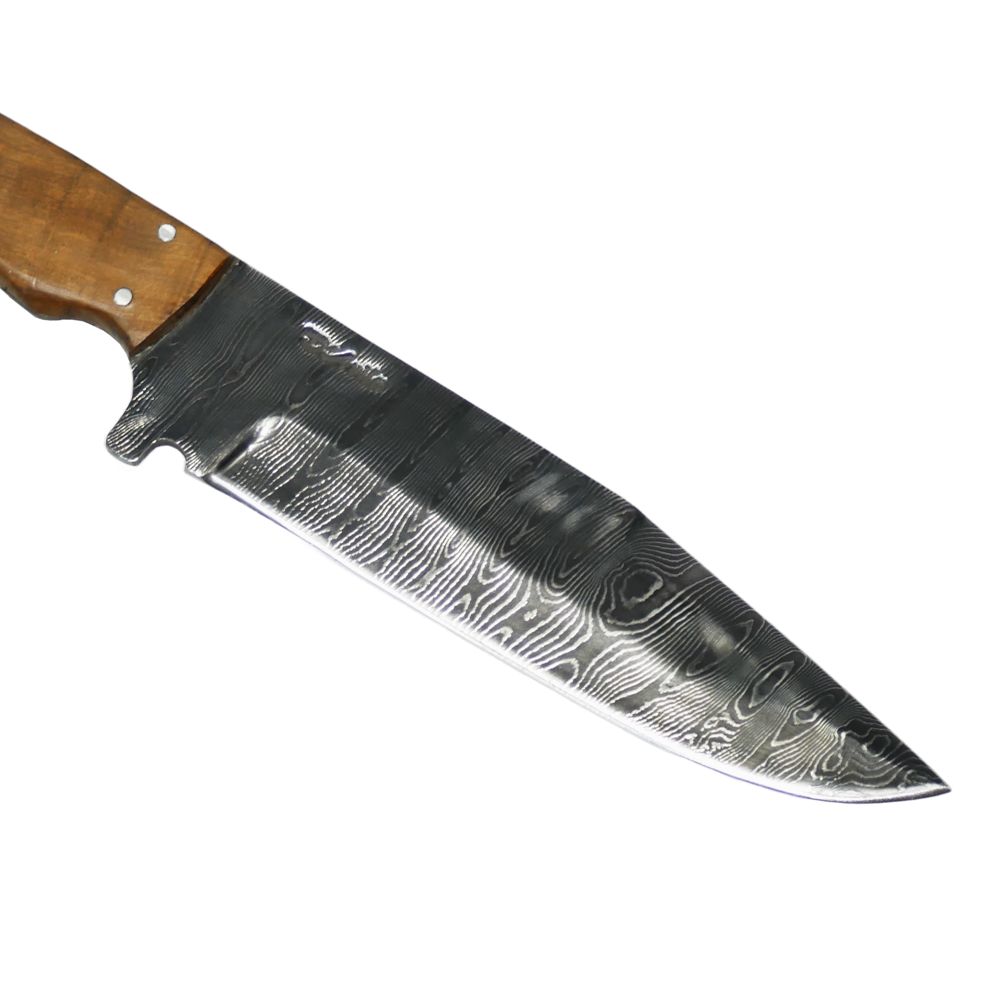 Tapes Adventure 6.5" Knife in Damascus Steel, Wooden Handle - D'Avila Knives
