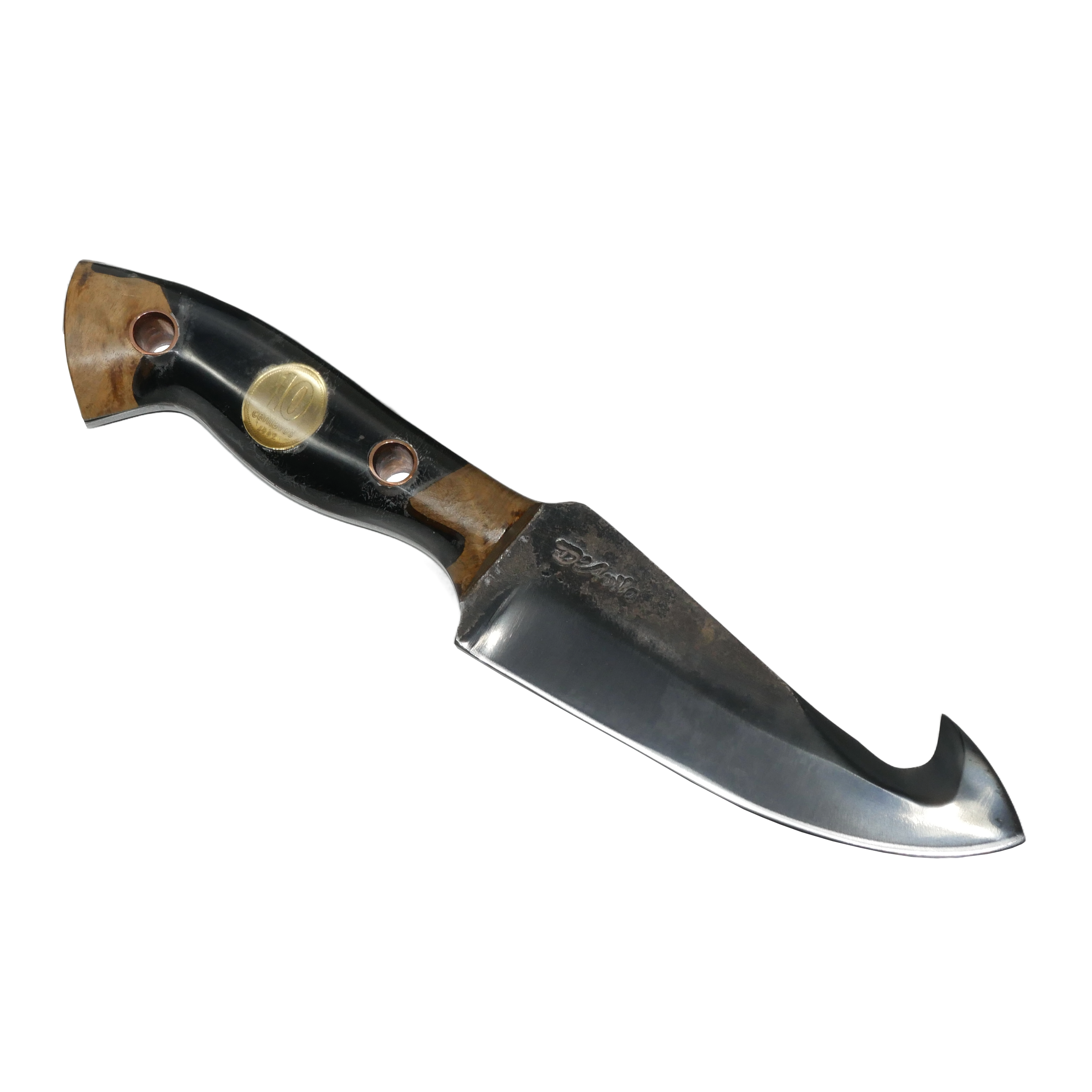 Skinner Adventure 6" Knife in Carbon Steel 5160, Hybrid Handle - D'Avila Knives