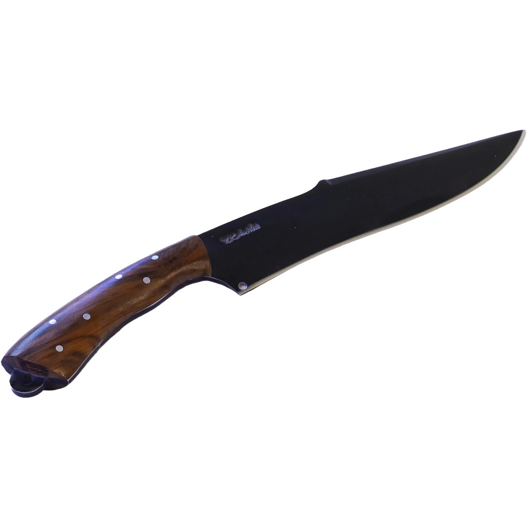 Gramado Adventure 8" Knife in Carbon Steel 5160, Wooden Handle - D'Avila Knives