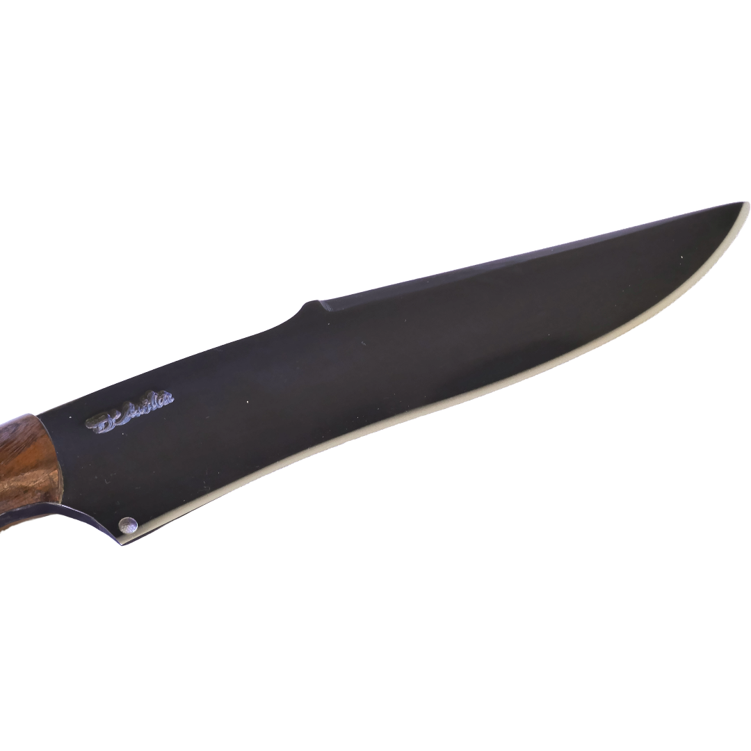 Gramado Adventure 8" Knife in Carbon Steel 5160, Wooden Handle - D'Avila Knives