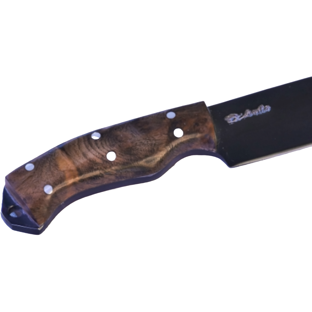 Minas Adventure 4" Knife in Carbon Steel 5160, Wooden Handle - D'Avila Knives