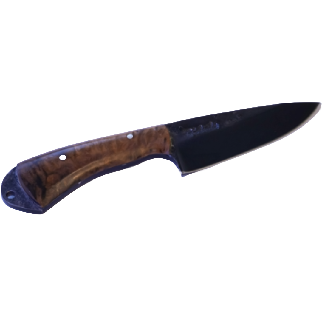 Pampa Adventure 3" Knife in Carbon Steel 5160, Wooden Handle - D'Avila Knives