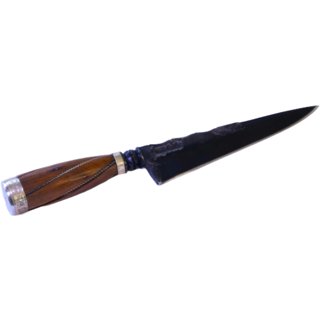 Retovada Barbecue 6" Knife in Carbon Steel 5160, Wooden Handle - D'Avila Knives