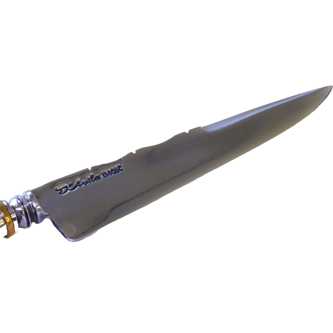 Silver Barbecue 6" Knife in Stainless Steel 420, Alpaca Handle - D'Avila Knives