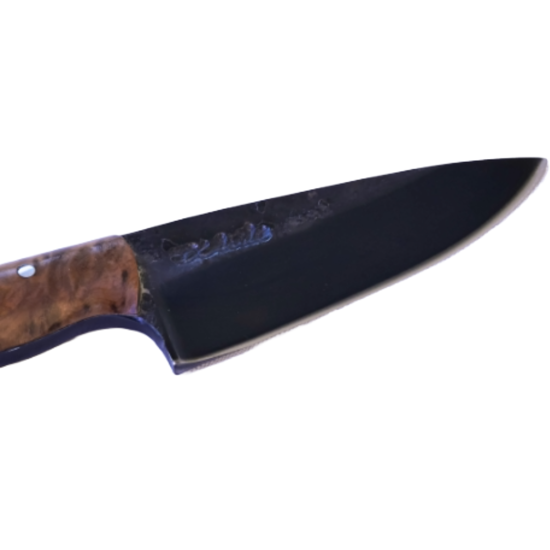 Pampa Adventure 3" Knife in Carbon Steel 5160, Wooden Handle - D'Avila Knives