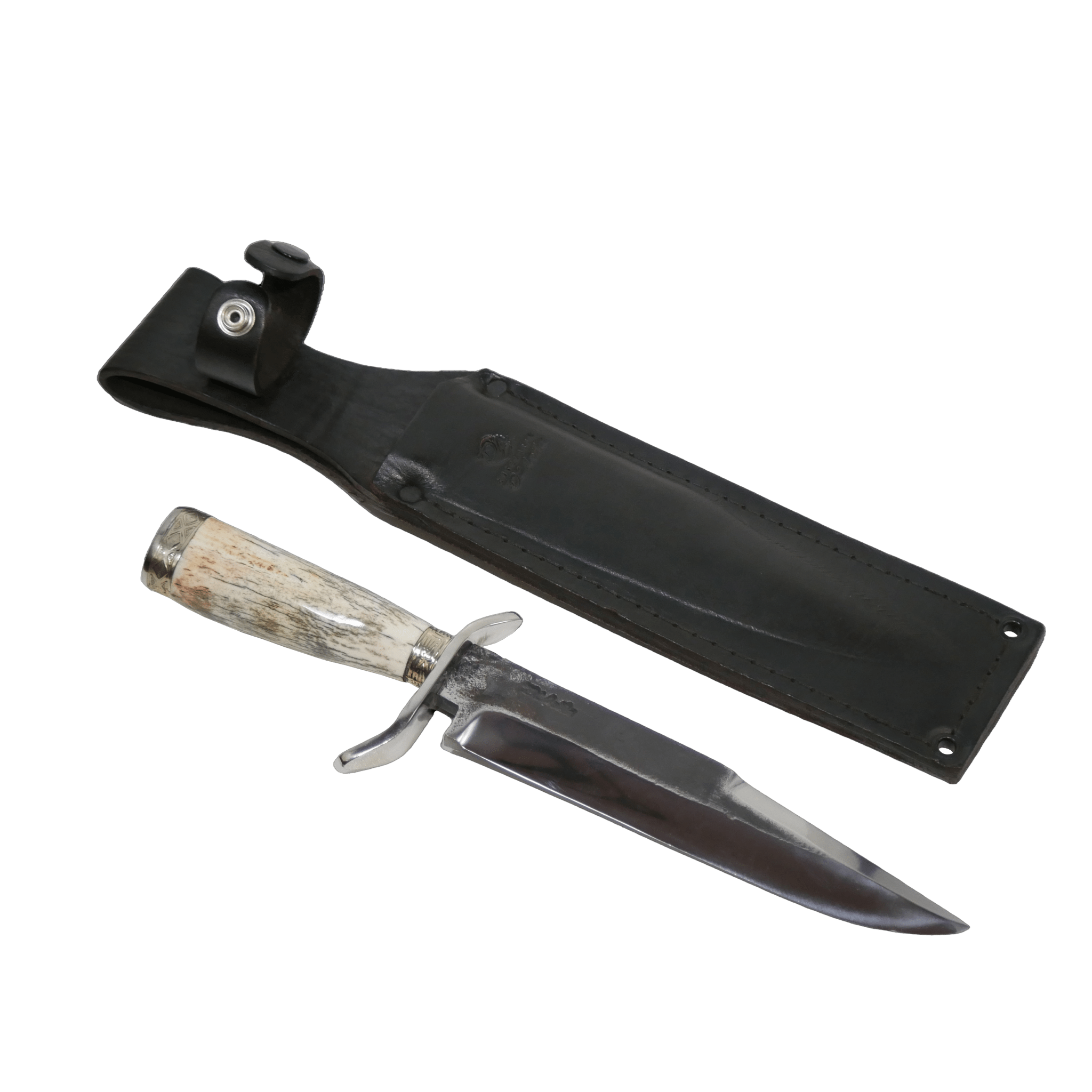 Bowie Adventure 8" Knife in Carbon Steel 5160, Bone Handle - D'Avila Knives camping knife by D'Avila Australia