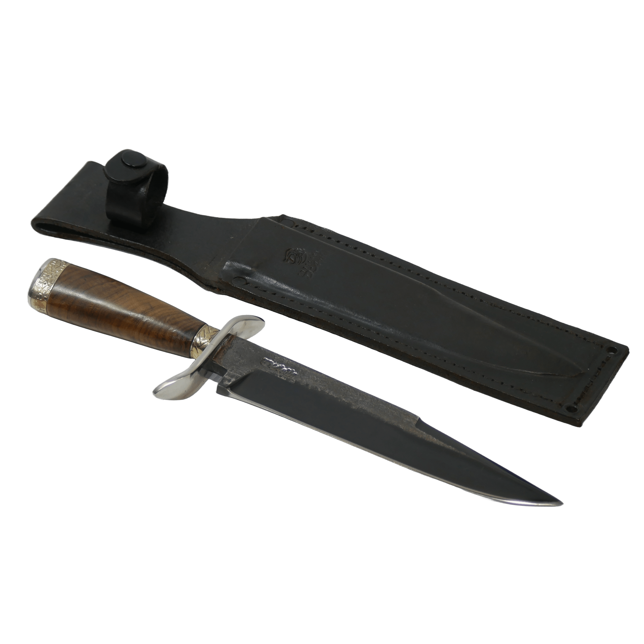 Bowie Adventure 8" Knife in Carbon Steel 5160, Wooden Handle - D'Avila Knives camping knife by D'Avila Australia