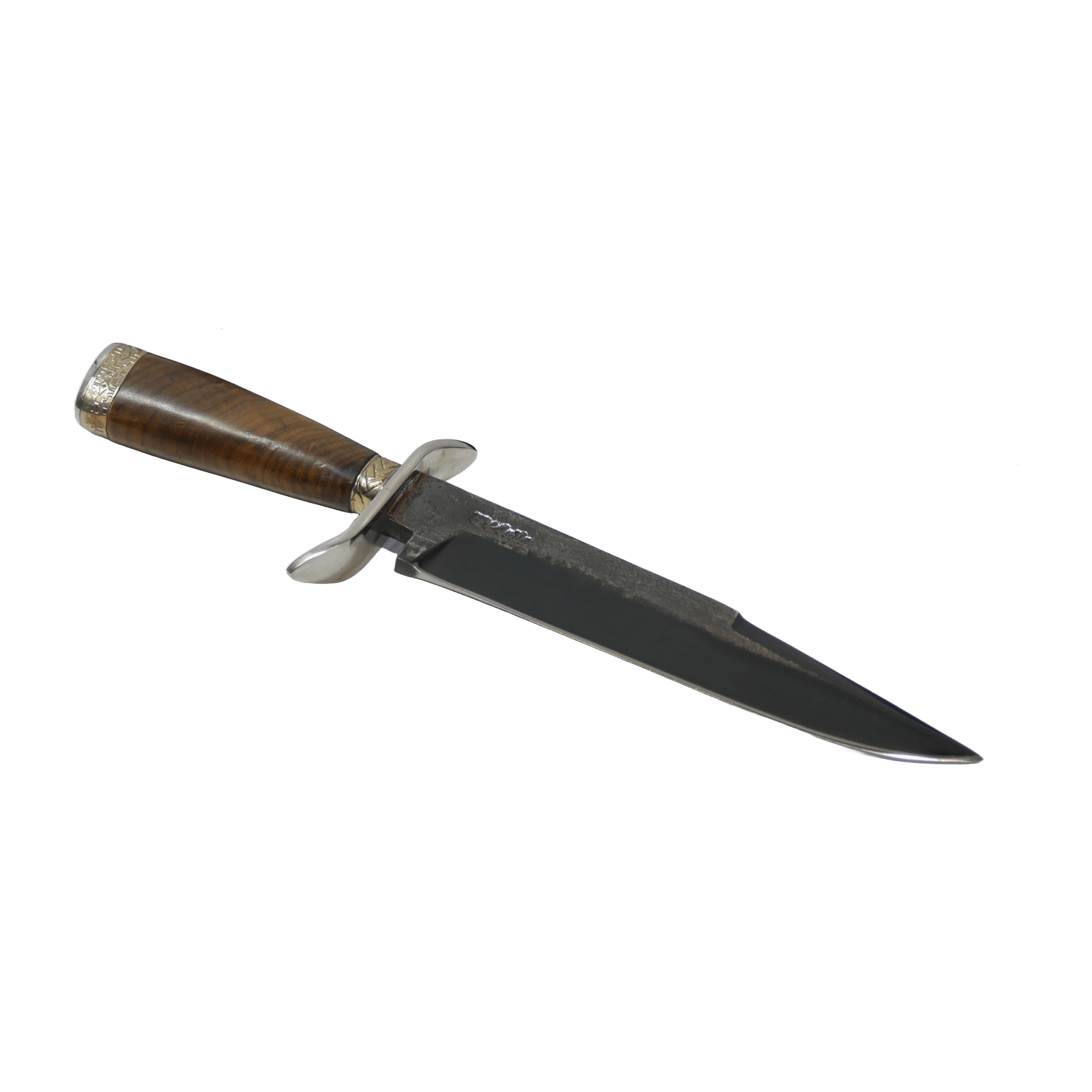 Bowie Adventure 8" Knife in Carbon Steel 5160, Wooden Handle - D'Avila Knives camping knife by D'Avila Australia