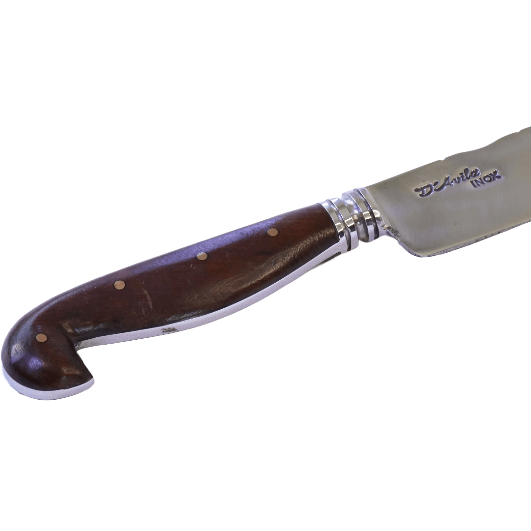 Brisket Barbecue 10" Knife in Stainless Steel 420, Wooden Handle - D'Avila Knives camping knife by D'Avila Australia